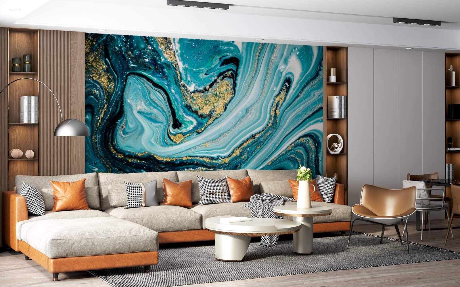 Papier peint l'étendue luxuriante de la mer profonde