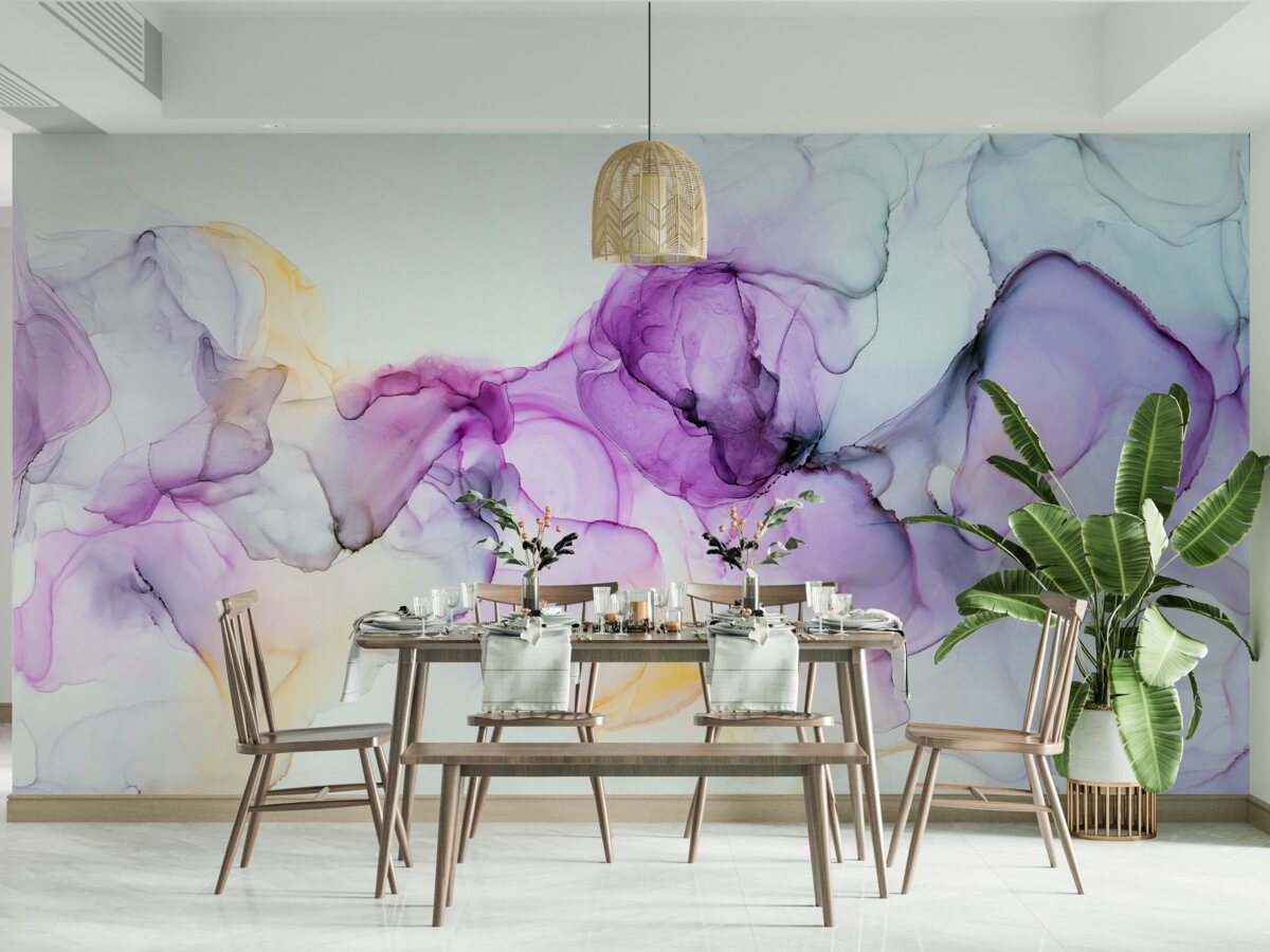 Papier peint taches de peinture aquarelle