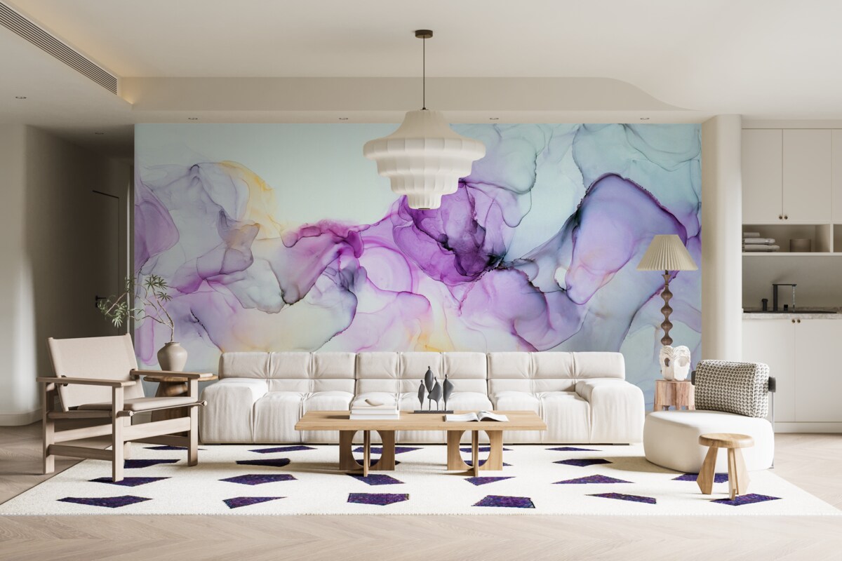 Papier peint taches de peinture aquarelle