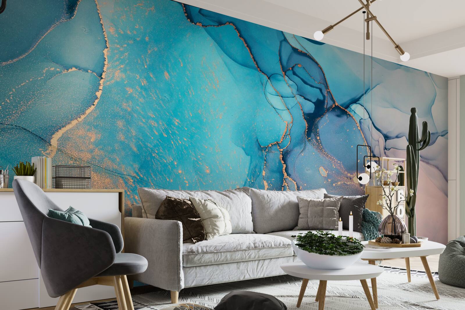 Papier peint fond abstrait dans des tons clairs