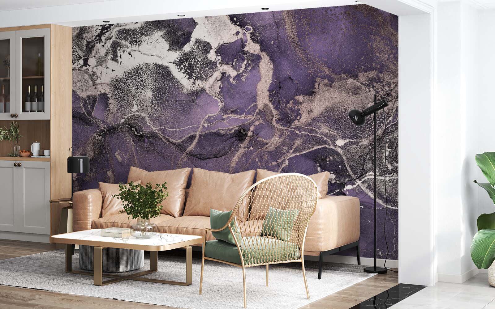 Papier peint superbe arrière-plan dans les tons violets