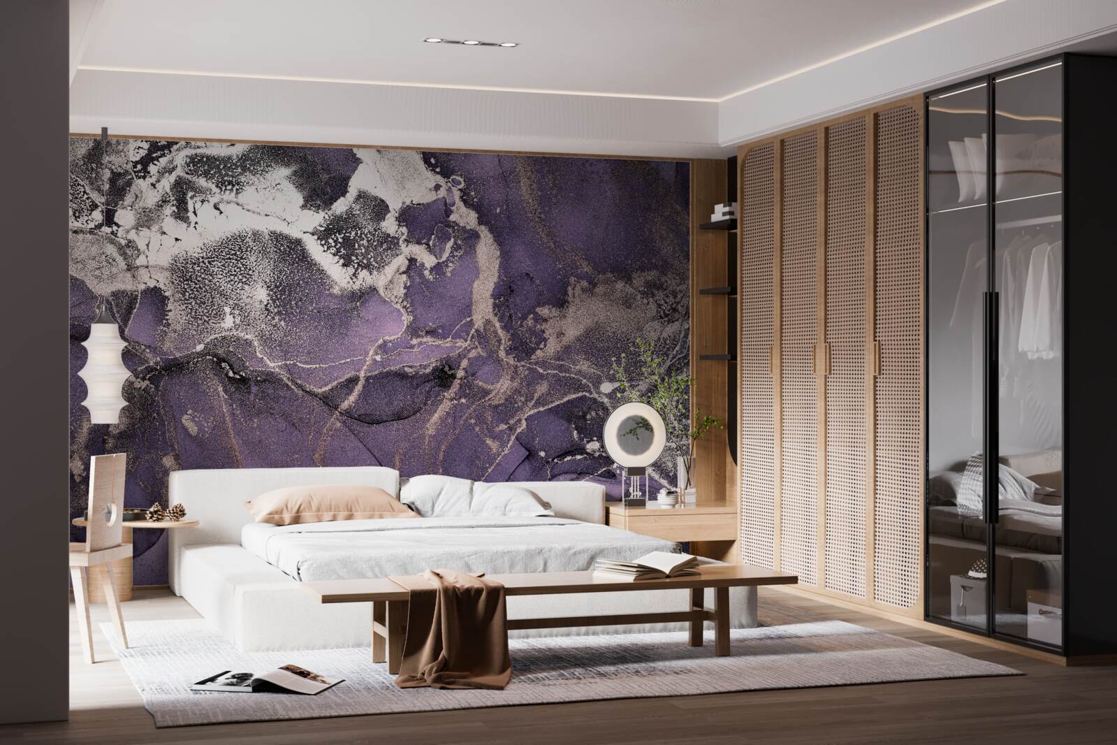 Papier peint superbe arrière-plan dans les tons violets