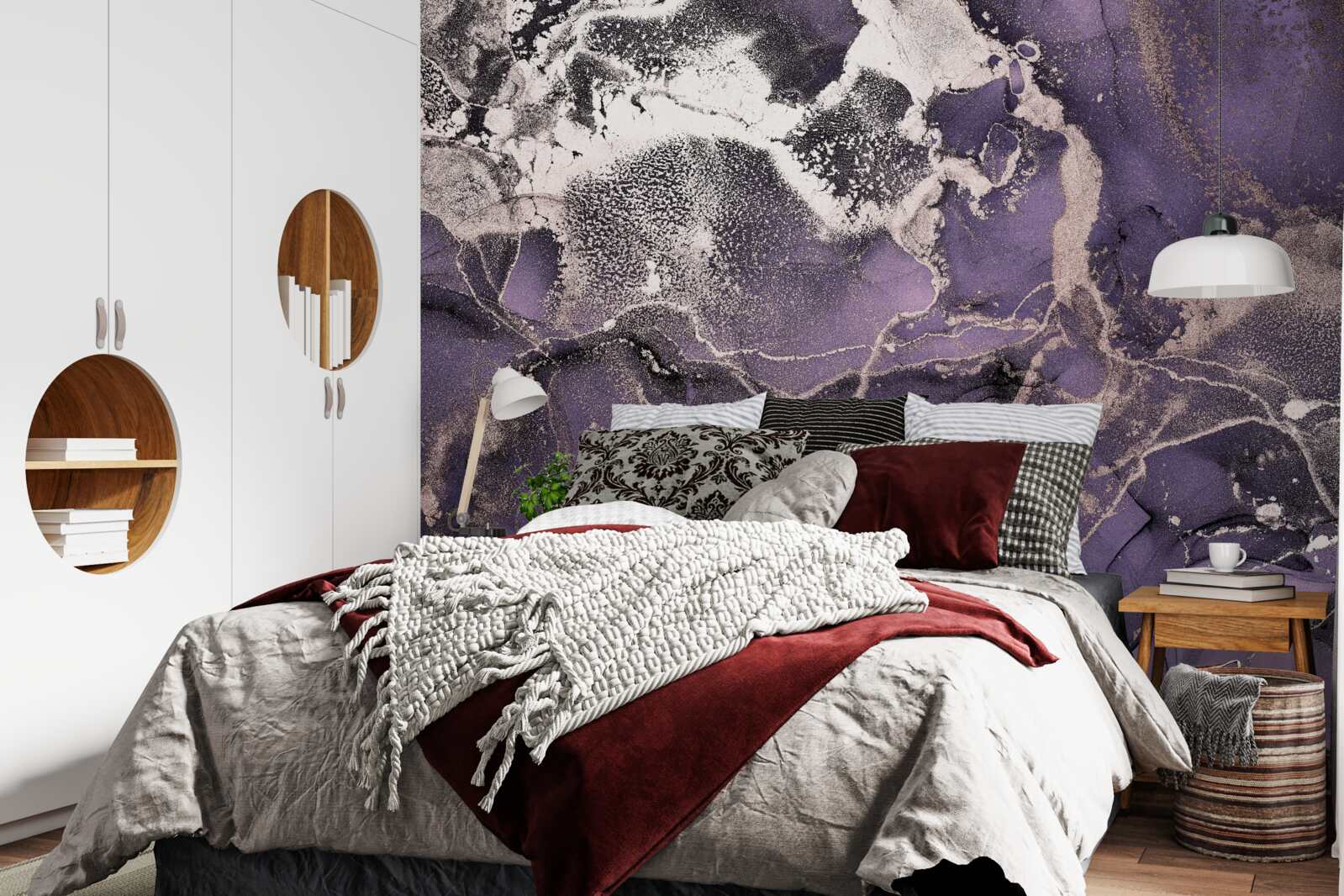 Papier peint superbe arrière-plan dans les tons violets