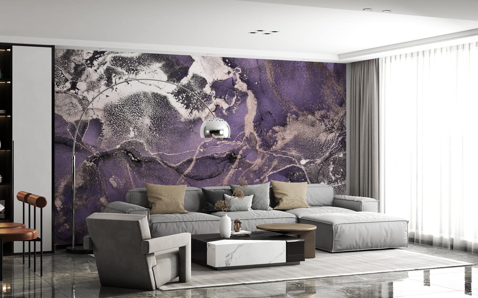 Papier peint superbe arrière-plan dans les tons violets