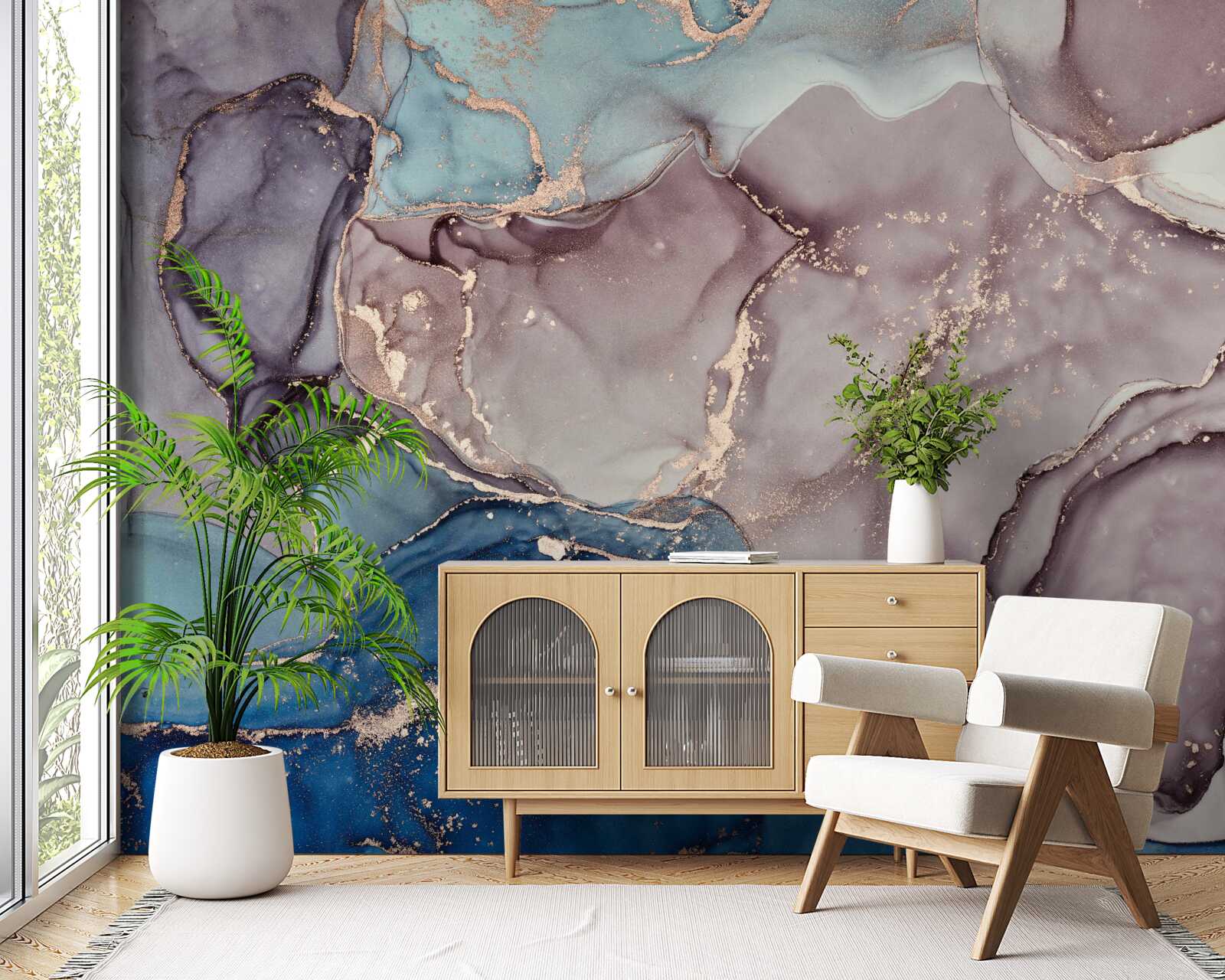 Papier peint fond de marbre aquarelle