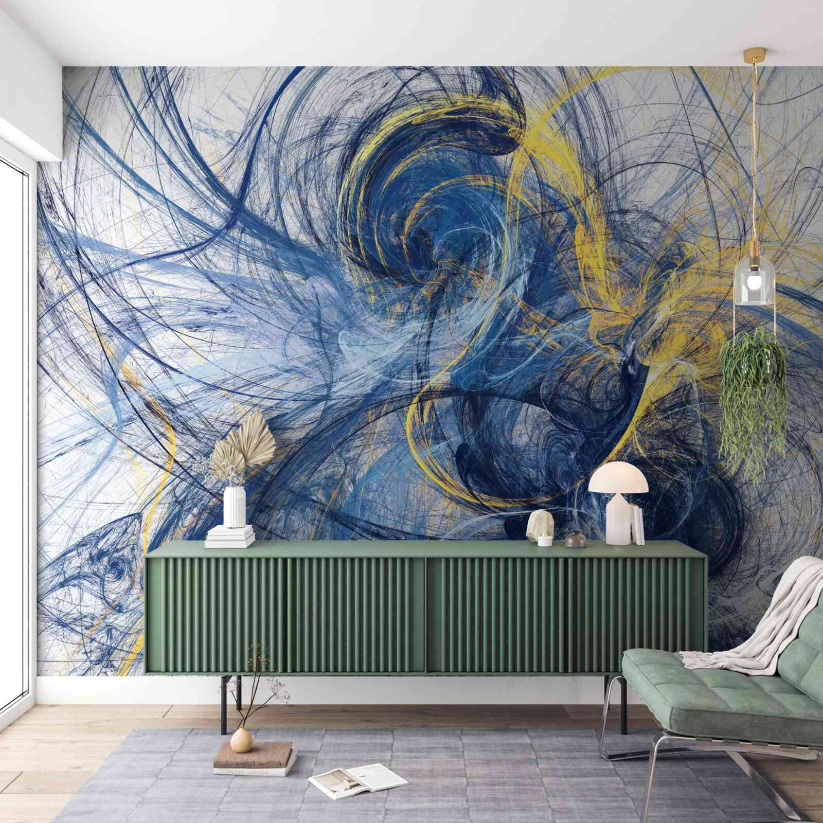 Papier peint la métaphore du bruit de la pluie