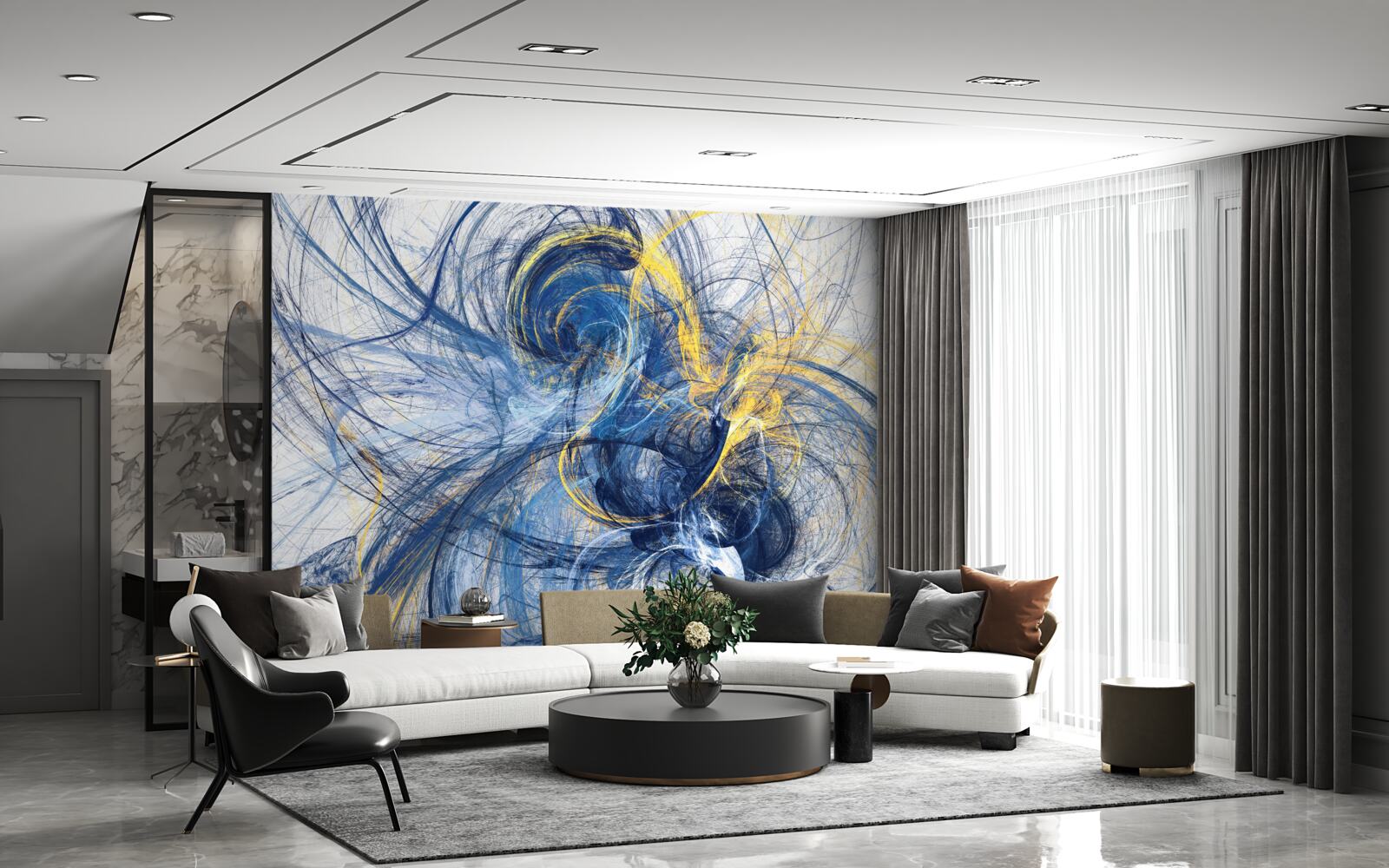 Papier peint la métaphore du bruit de la pluie