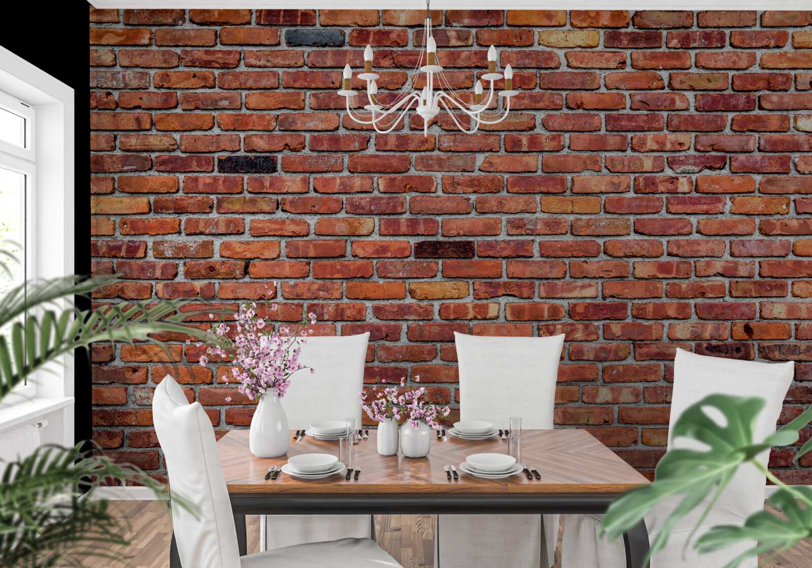 Papier peint Mur de briques anciennes