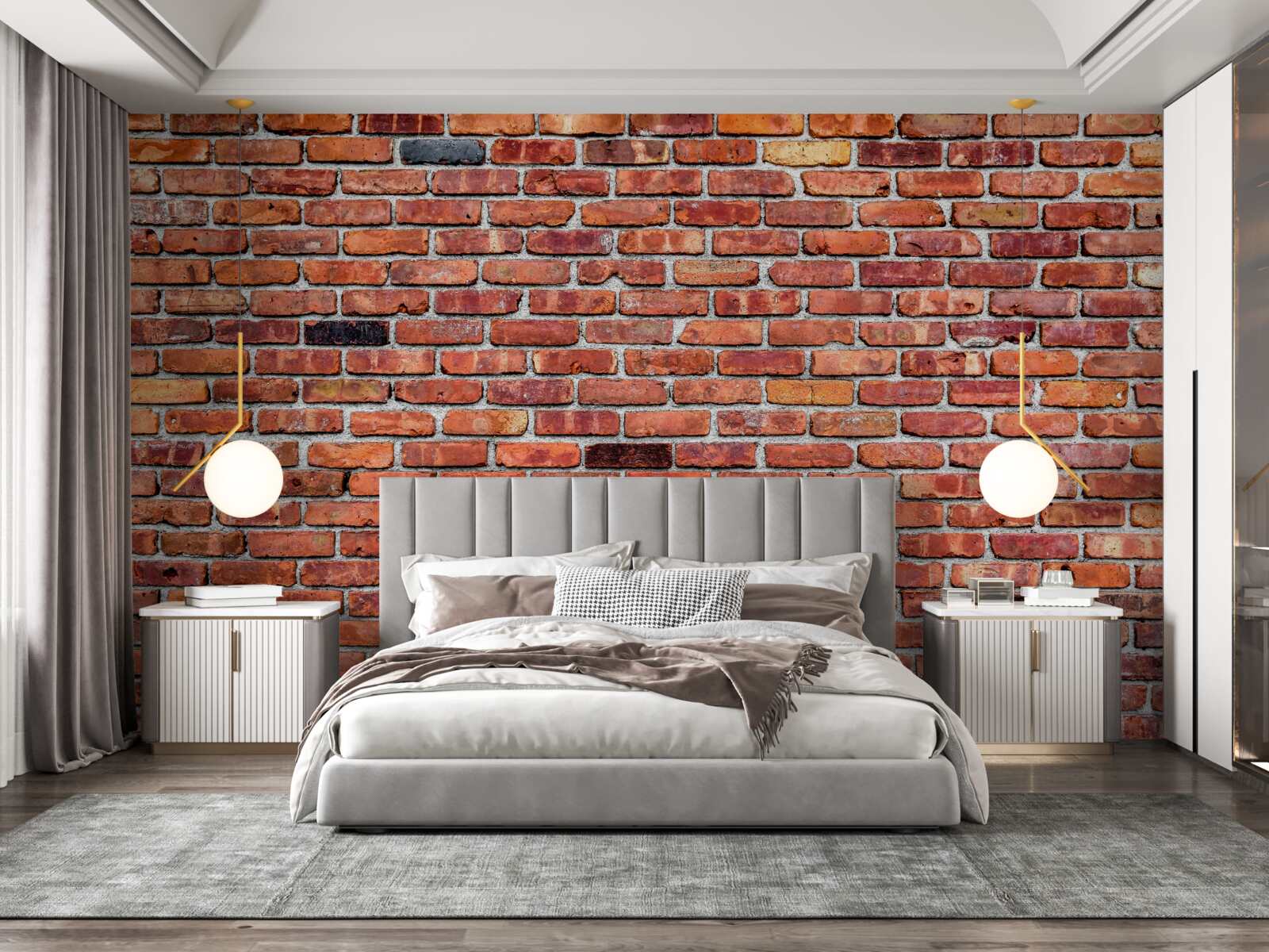 Papier peint Mur de briques anciennes