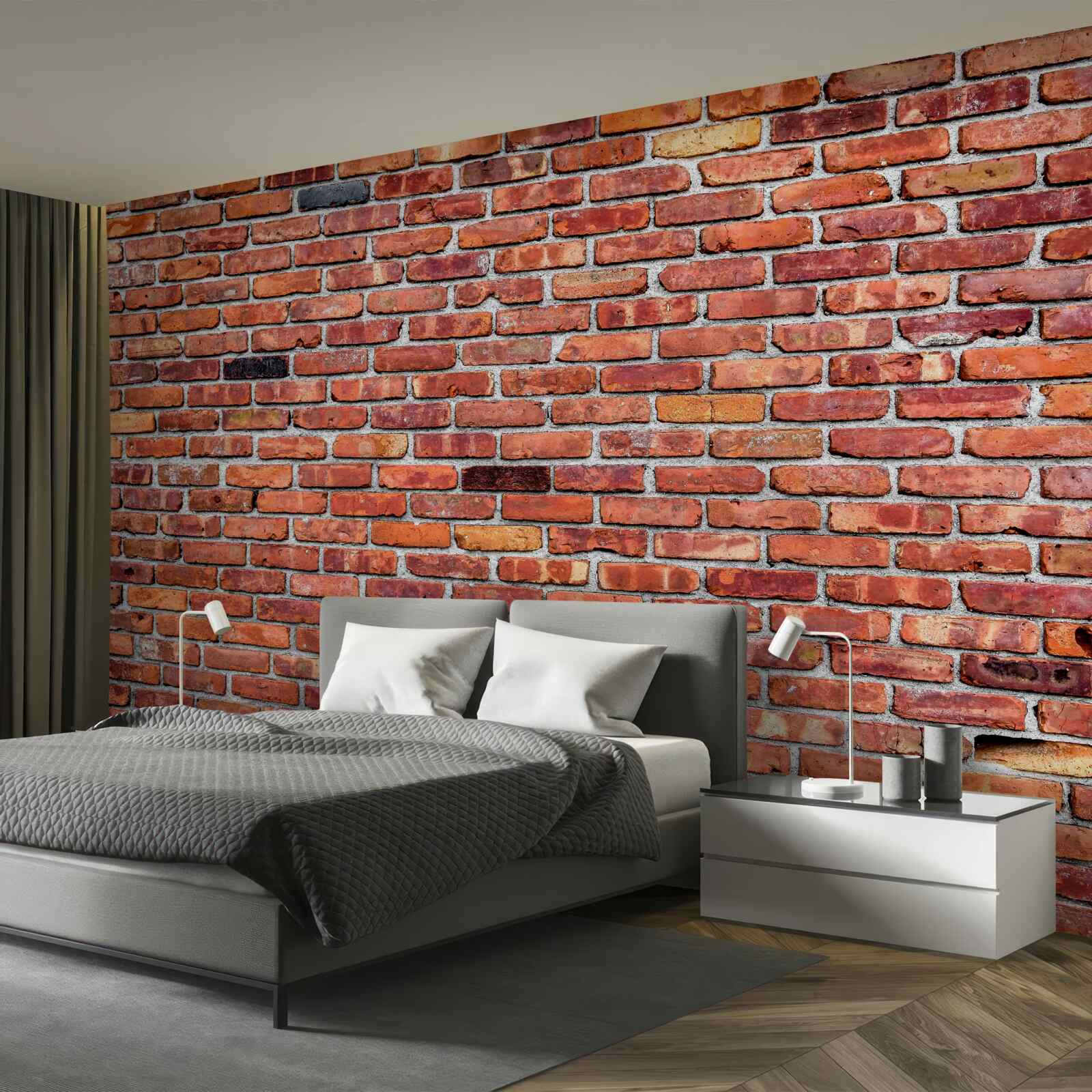 Papier peint Mur de briques anciennes