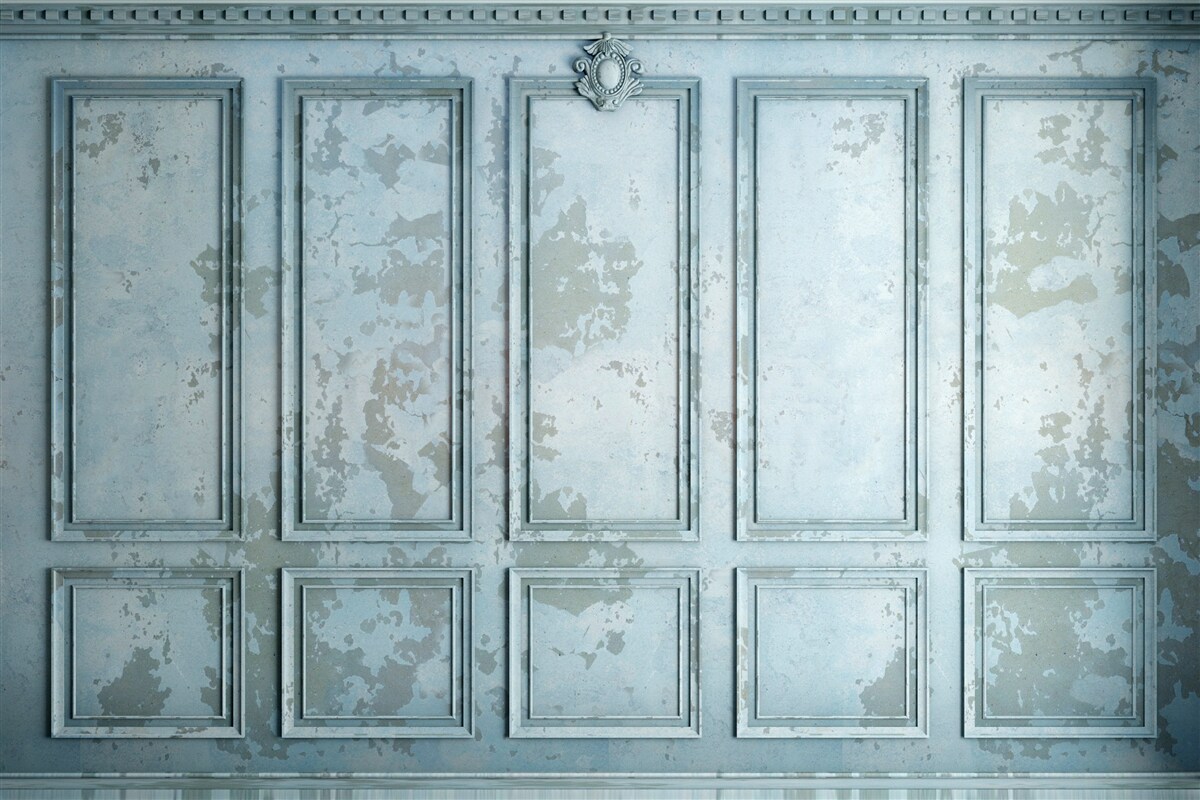 Papier peint les cadres comprennent un vieux mur