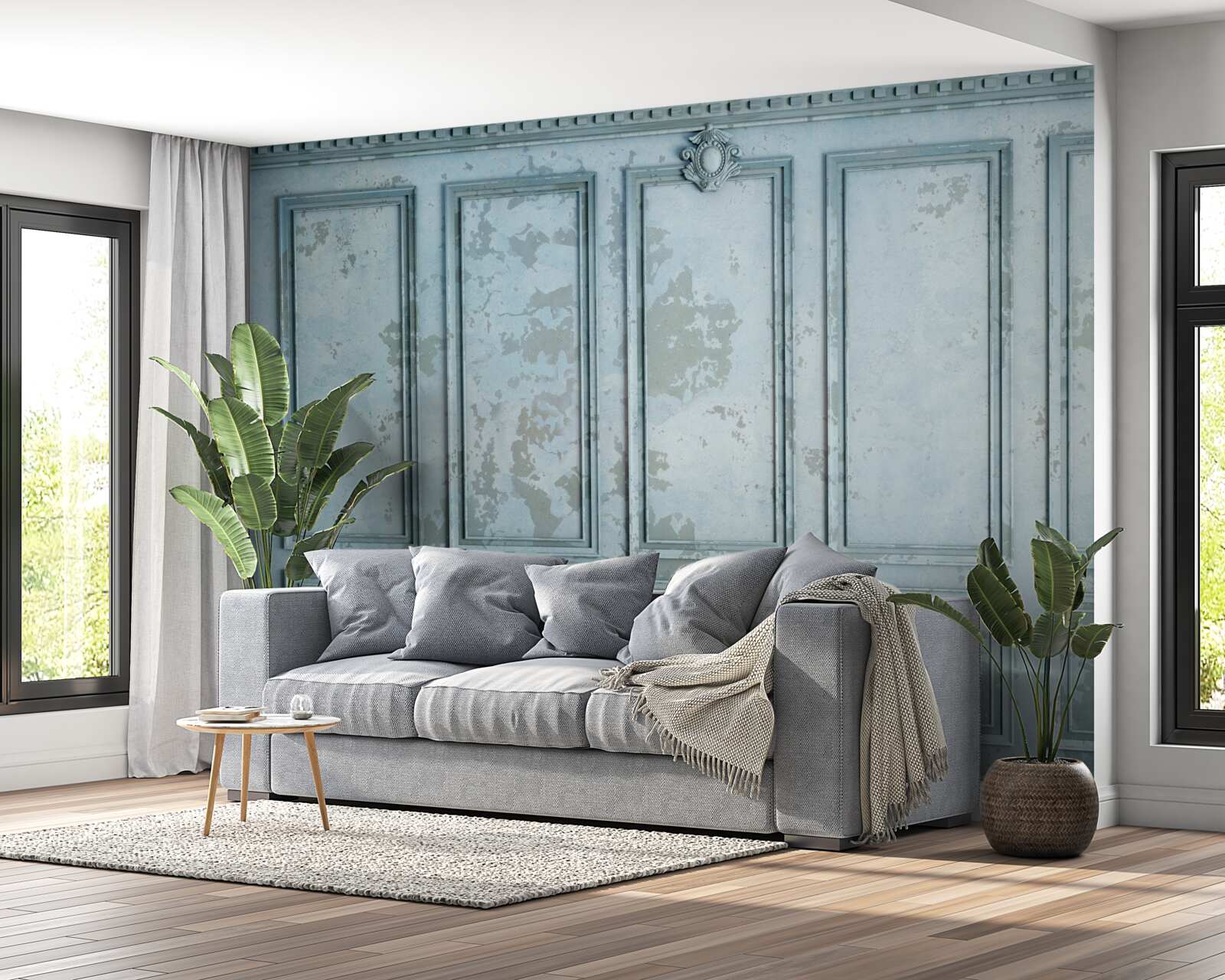 Papier peint les cadres comprennent un vieux mur