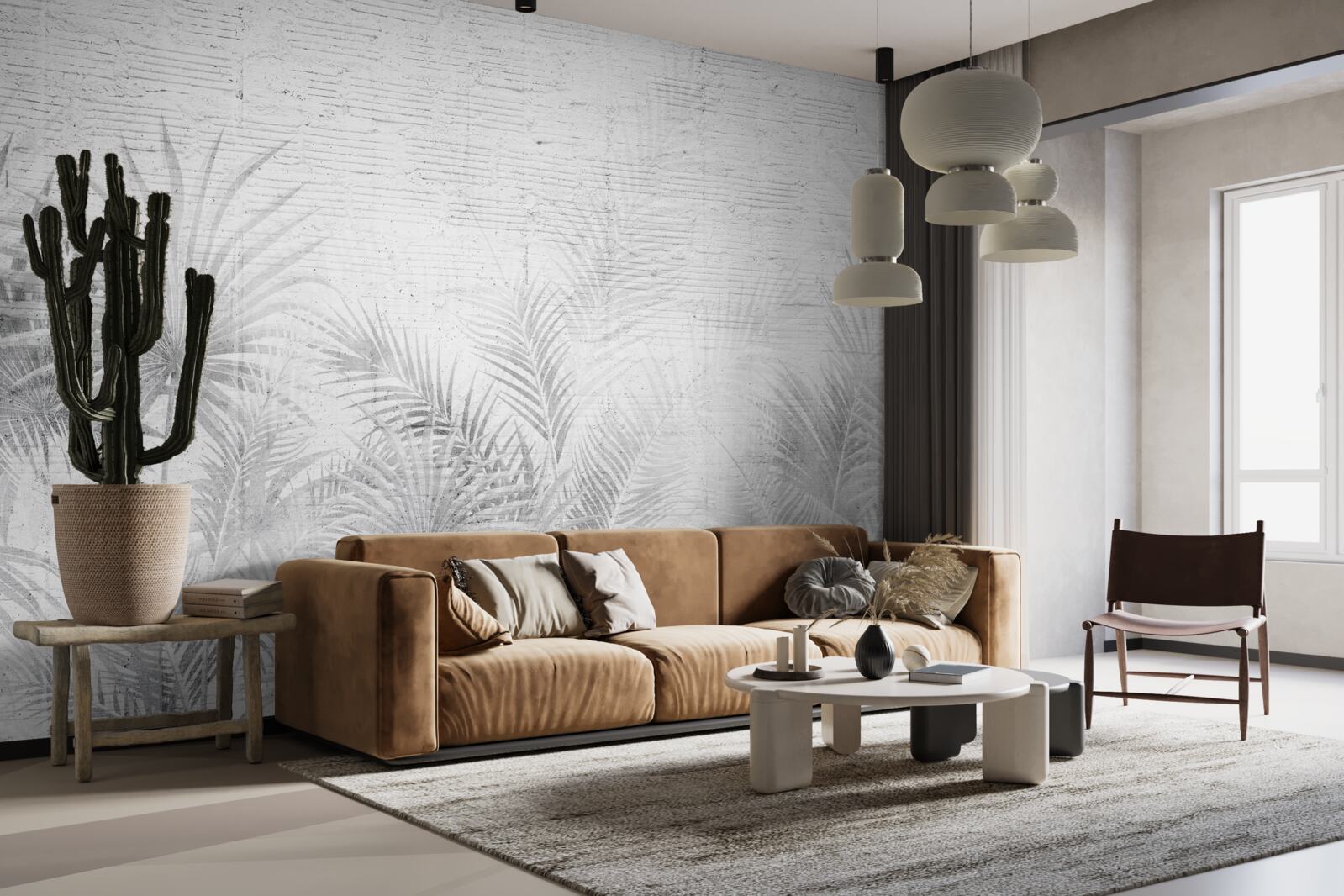 Papier peint brume matinale dans une forêt tropicale