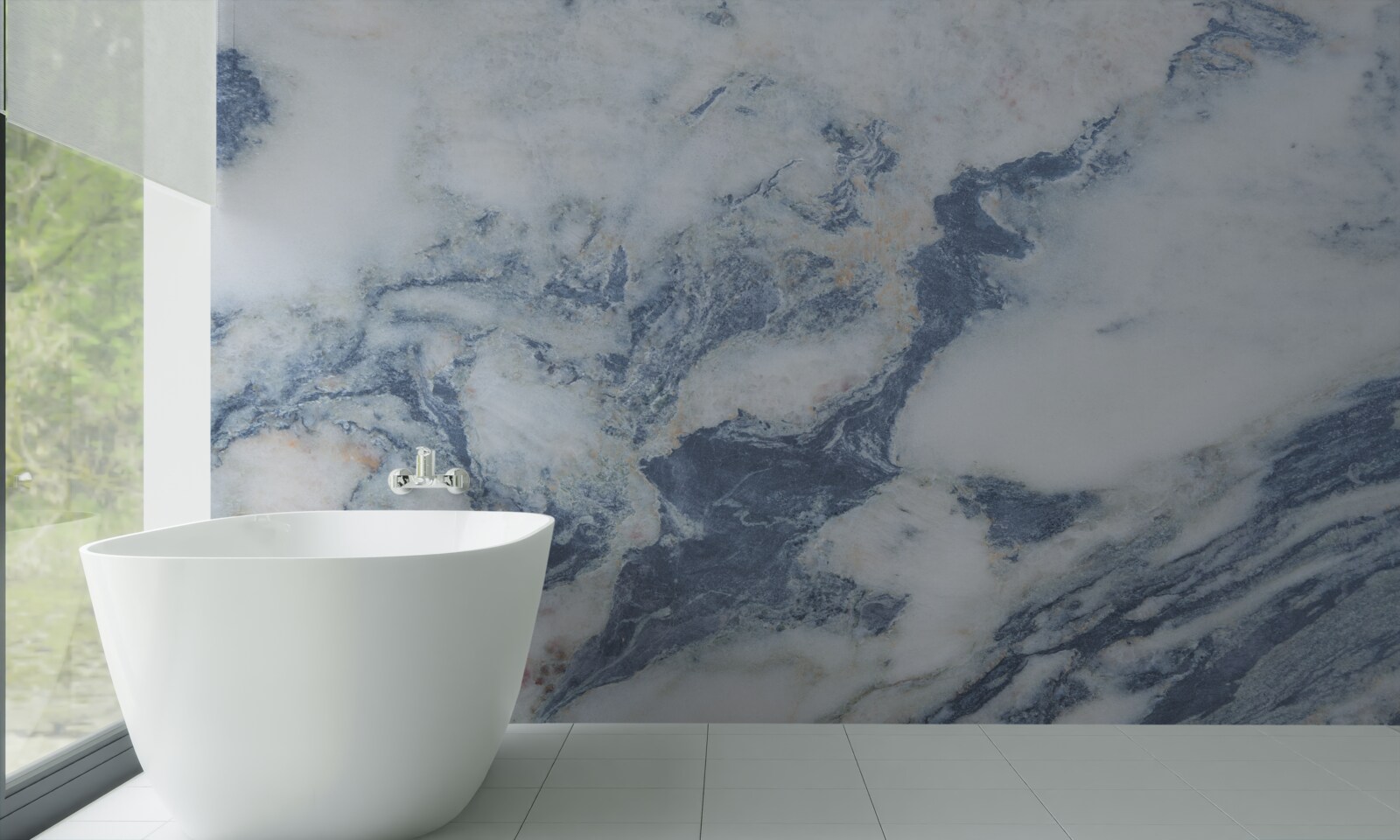 Papier peint fond de marbre bleu