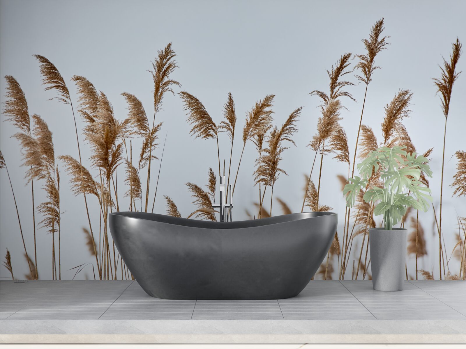 Papier peint épis de blé tendus vers le ciel