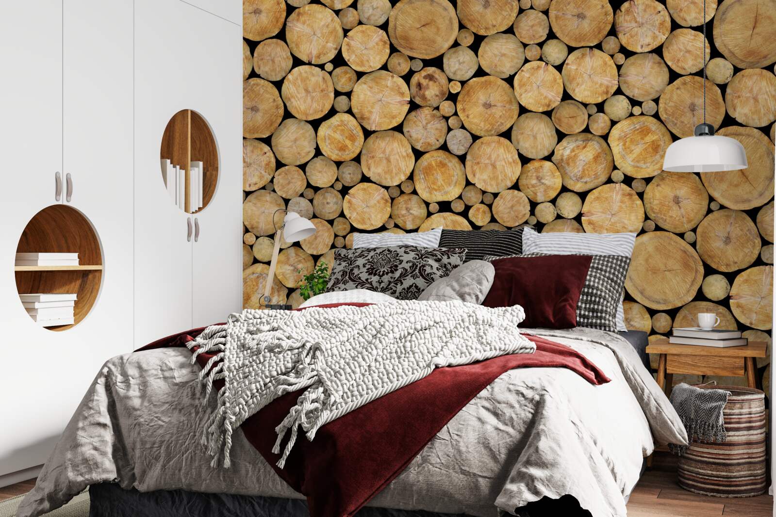 Papier peint un nombre important d'arbres ont été abattus