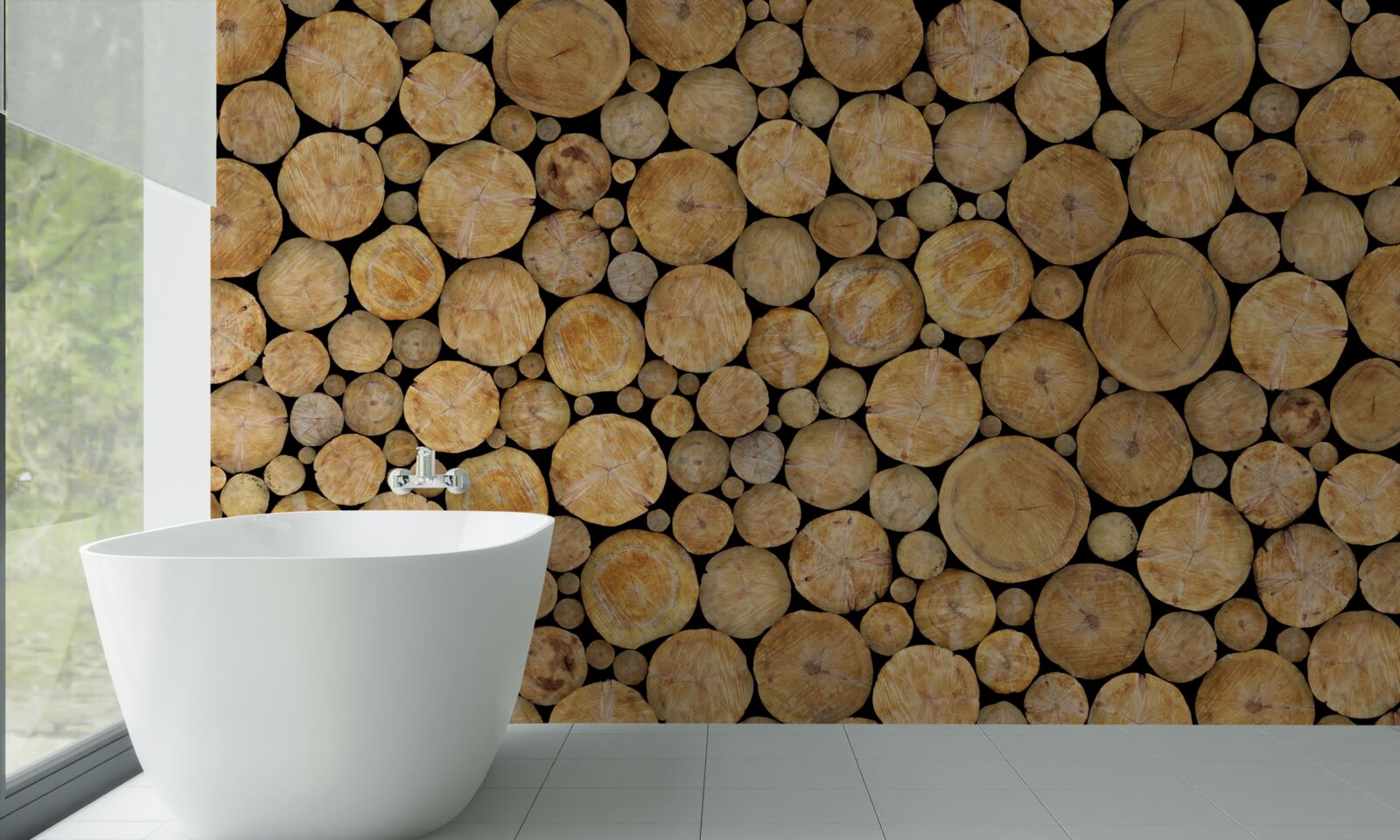 Papier peint un nombre important d'arbres ont été abattus