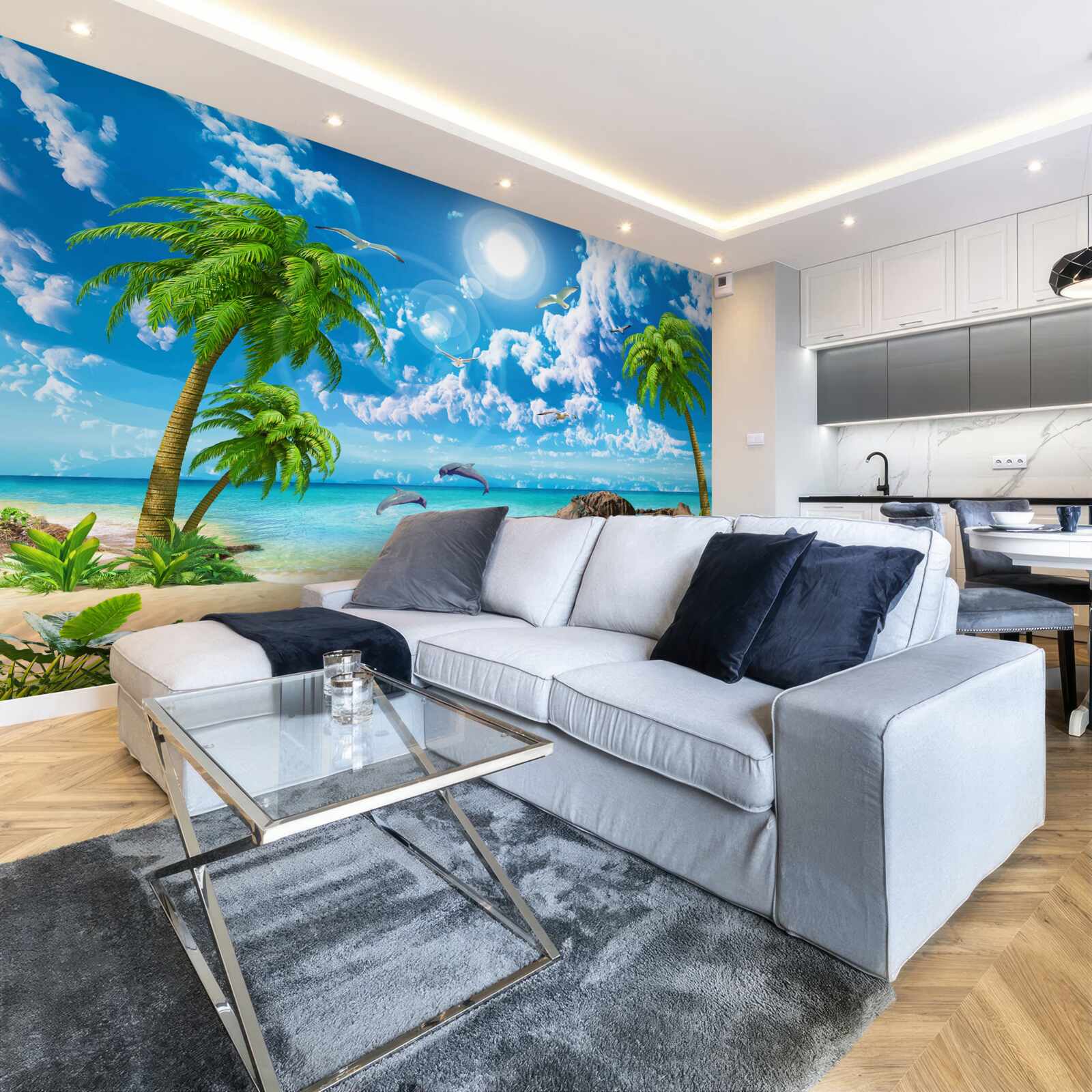 Papier peint nature de la côte tropicale