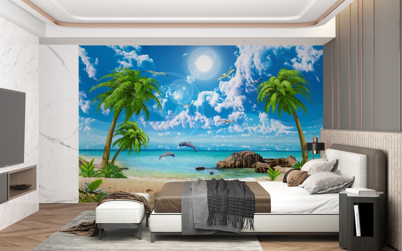 Papier peint nature de la côte tropicale