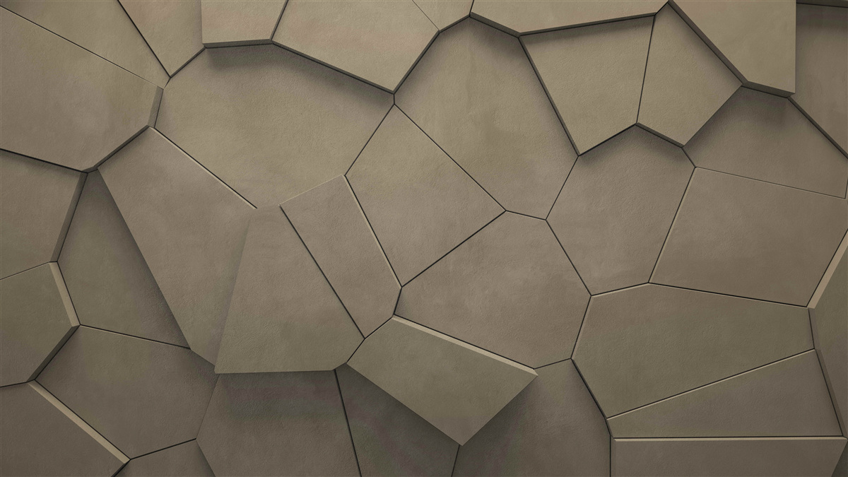 Papier peint Un mur composé de pierres de différentes formes