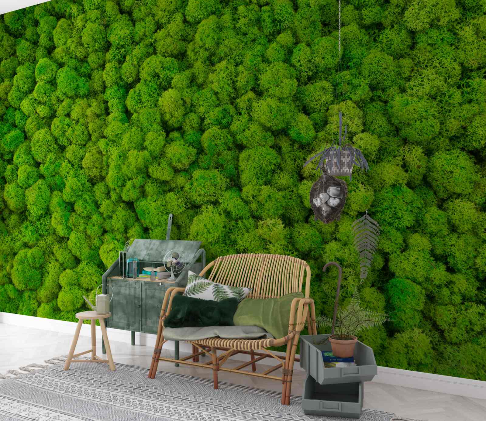 Papier peint les cimes denses des géants verts de la forêt