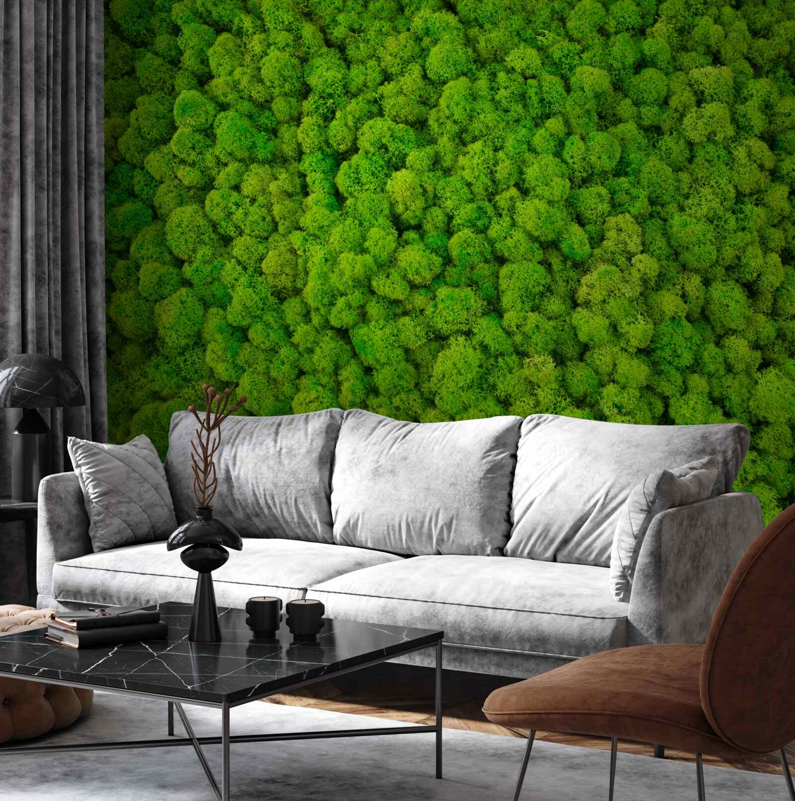 Papier peint les cimes denses des géants verts de la forêt