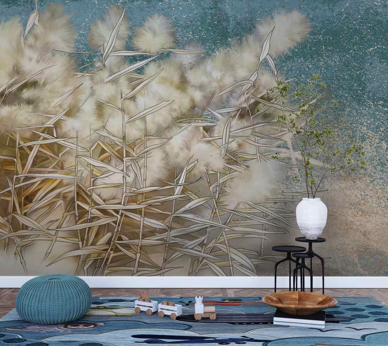 Papier peint industrie du coton blanc