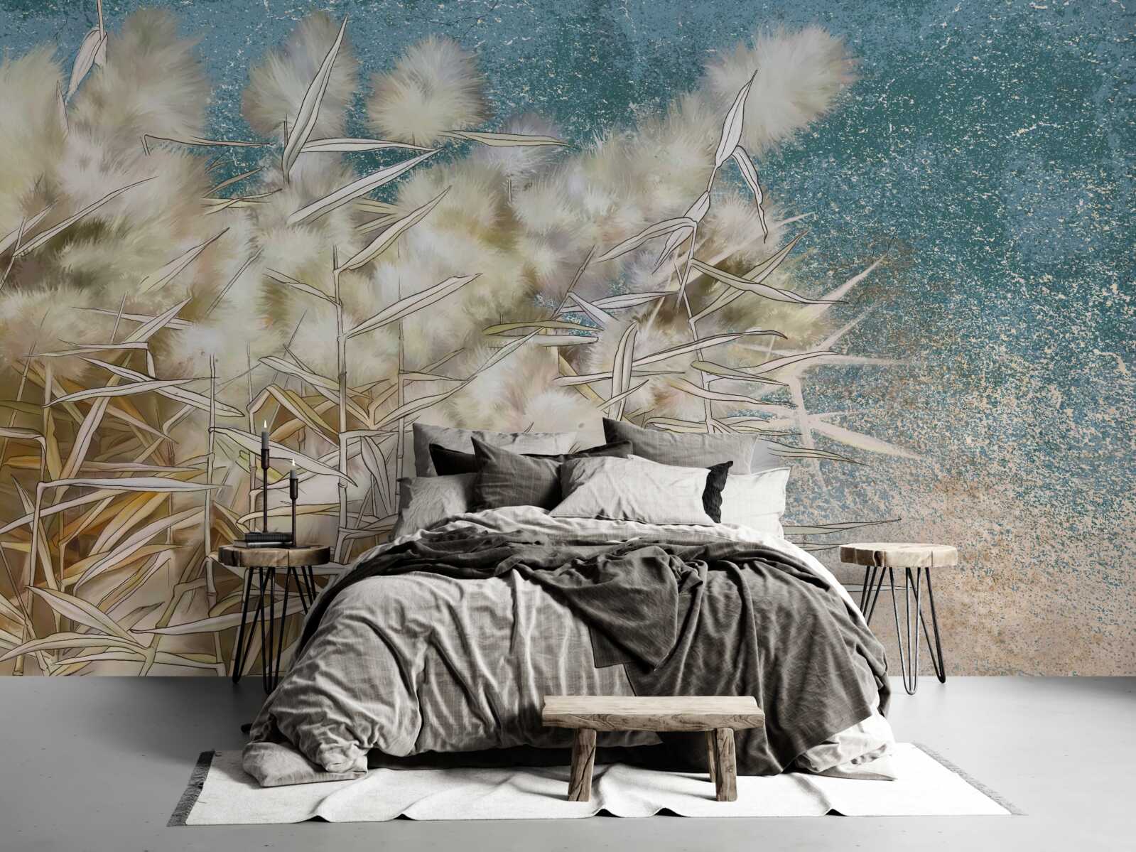 Papier peint industrie du coton blanc