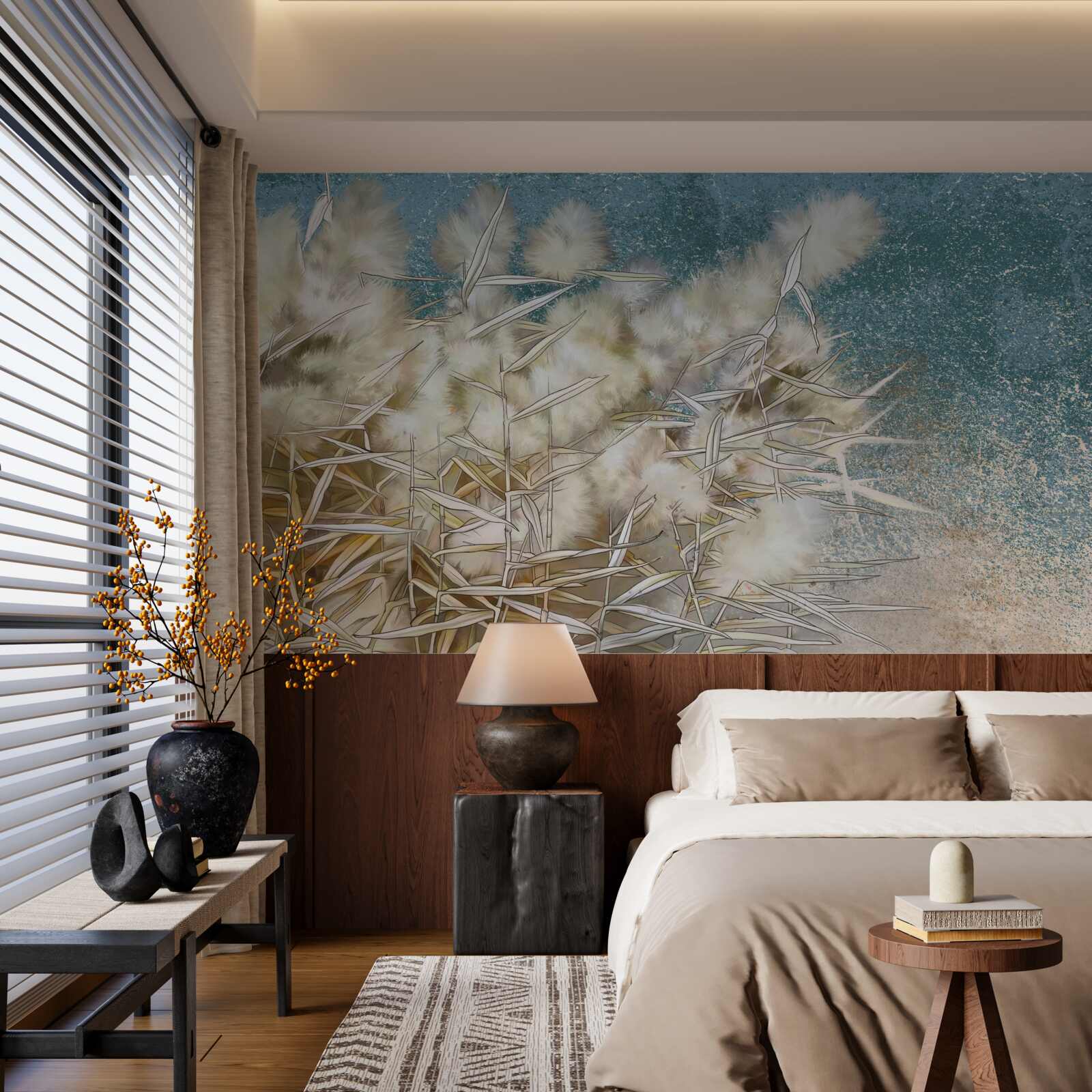 Papier peint industrie du coton blanc