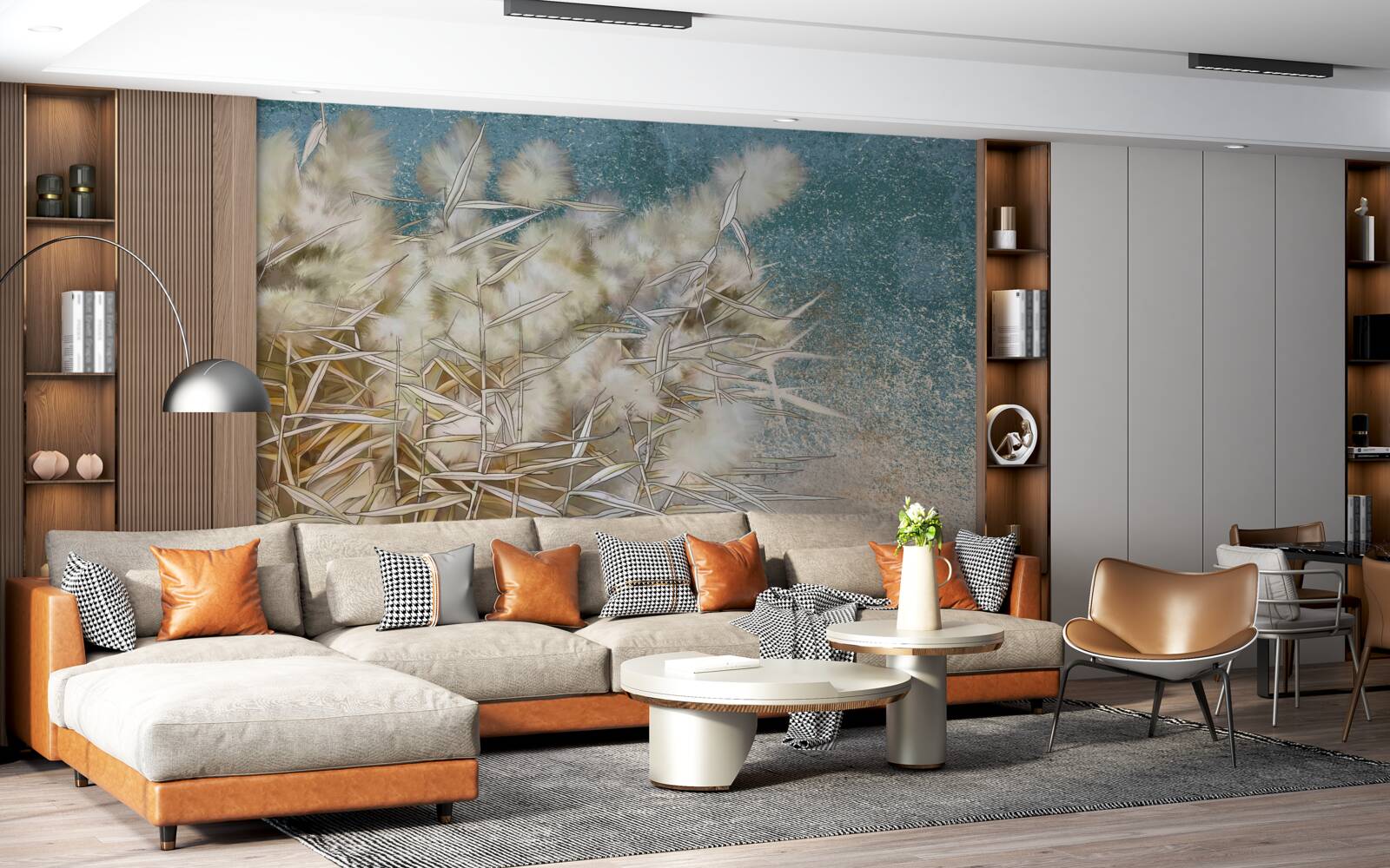 Papier peint industrie du coton blanc