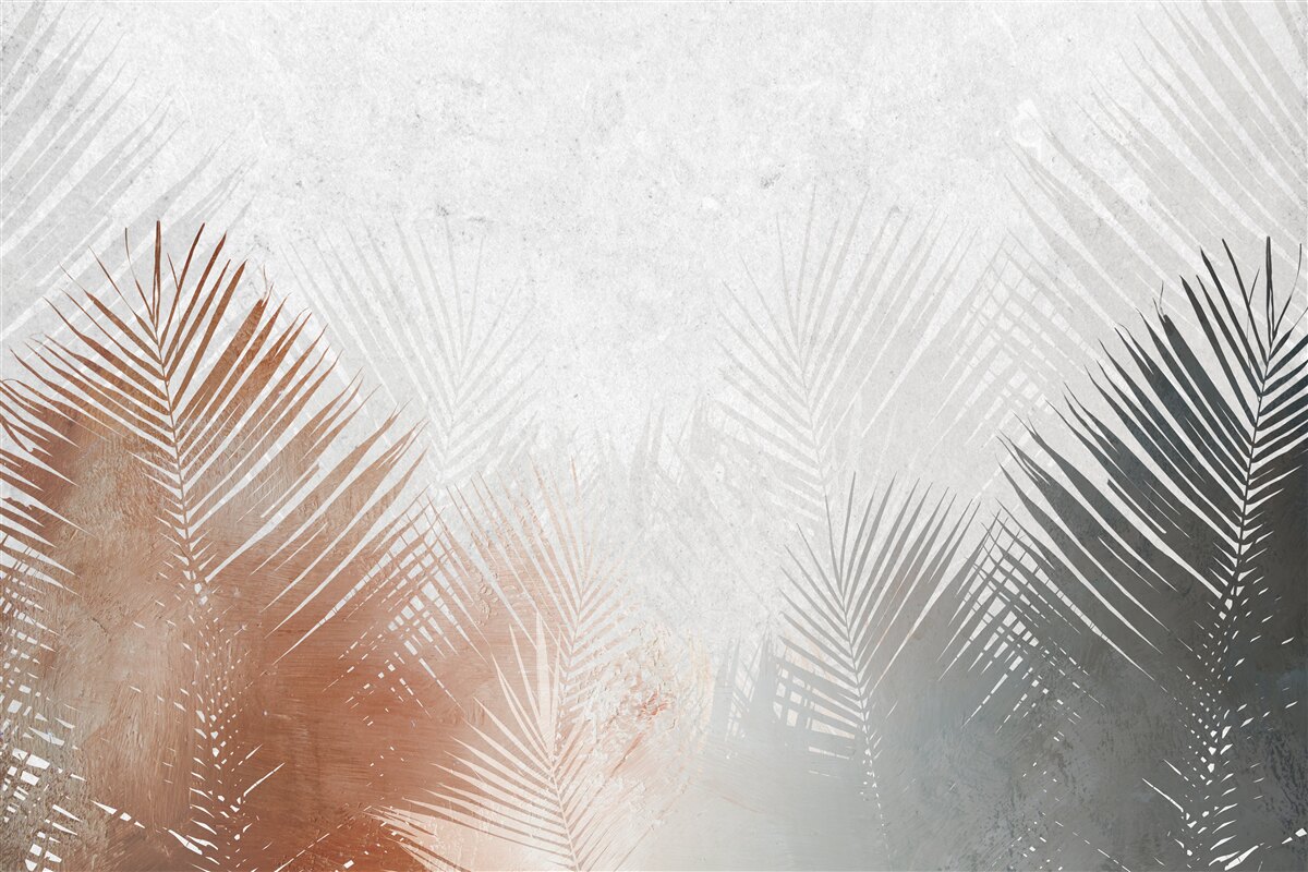 Papier peint abstraction automnale dans une forêt brumeuse