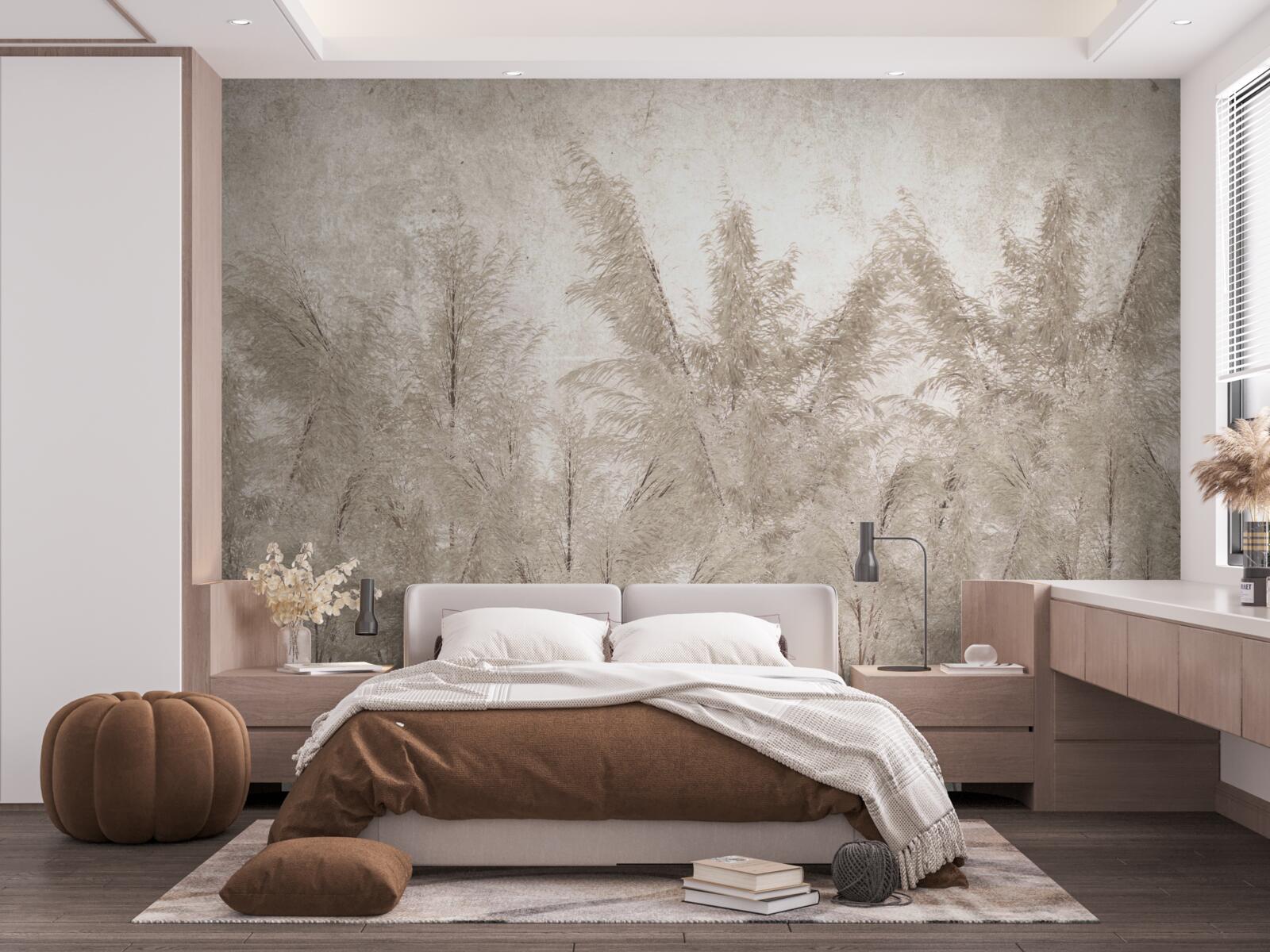 Papier peint matinée tropicale dans le brouillard