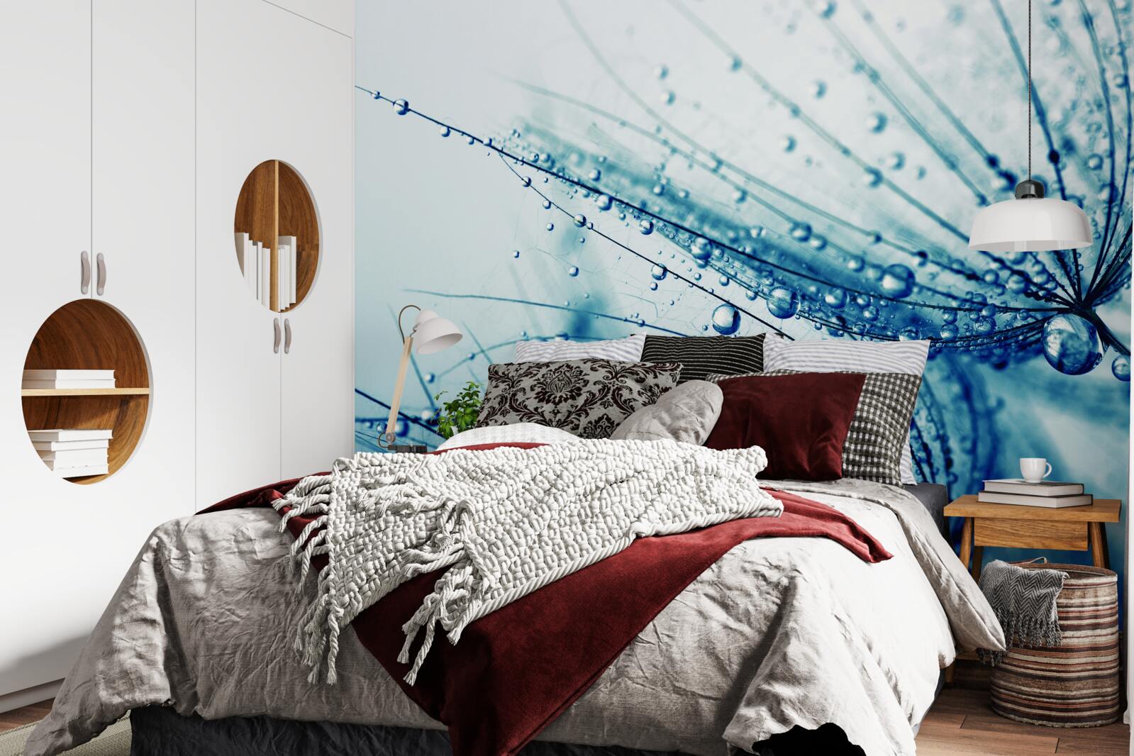 Papier peint gouttes de pissenlit