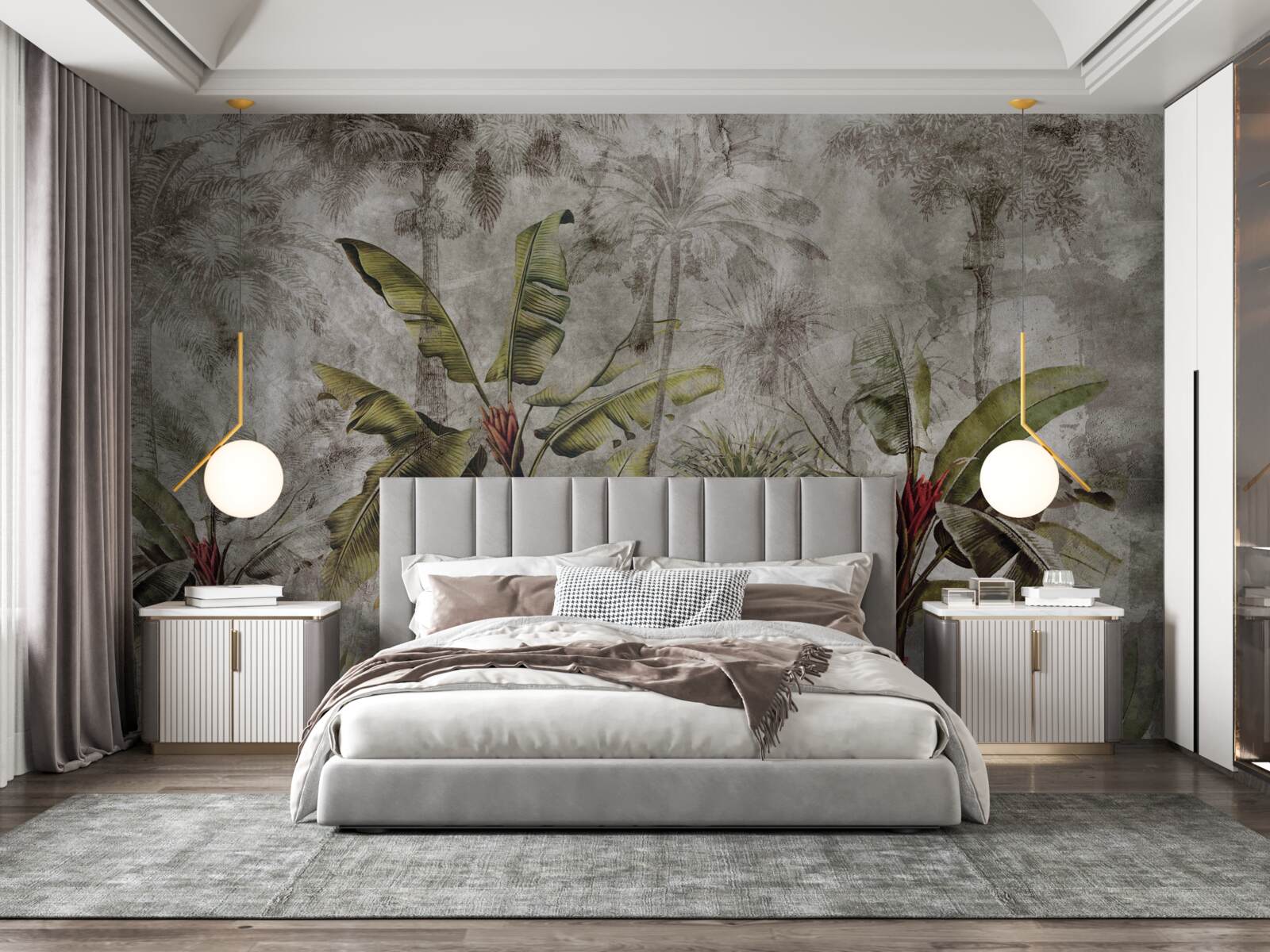 Papier peint pendant les périodes de pluies tropicales intenses