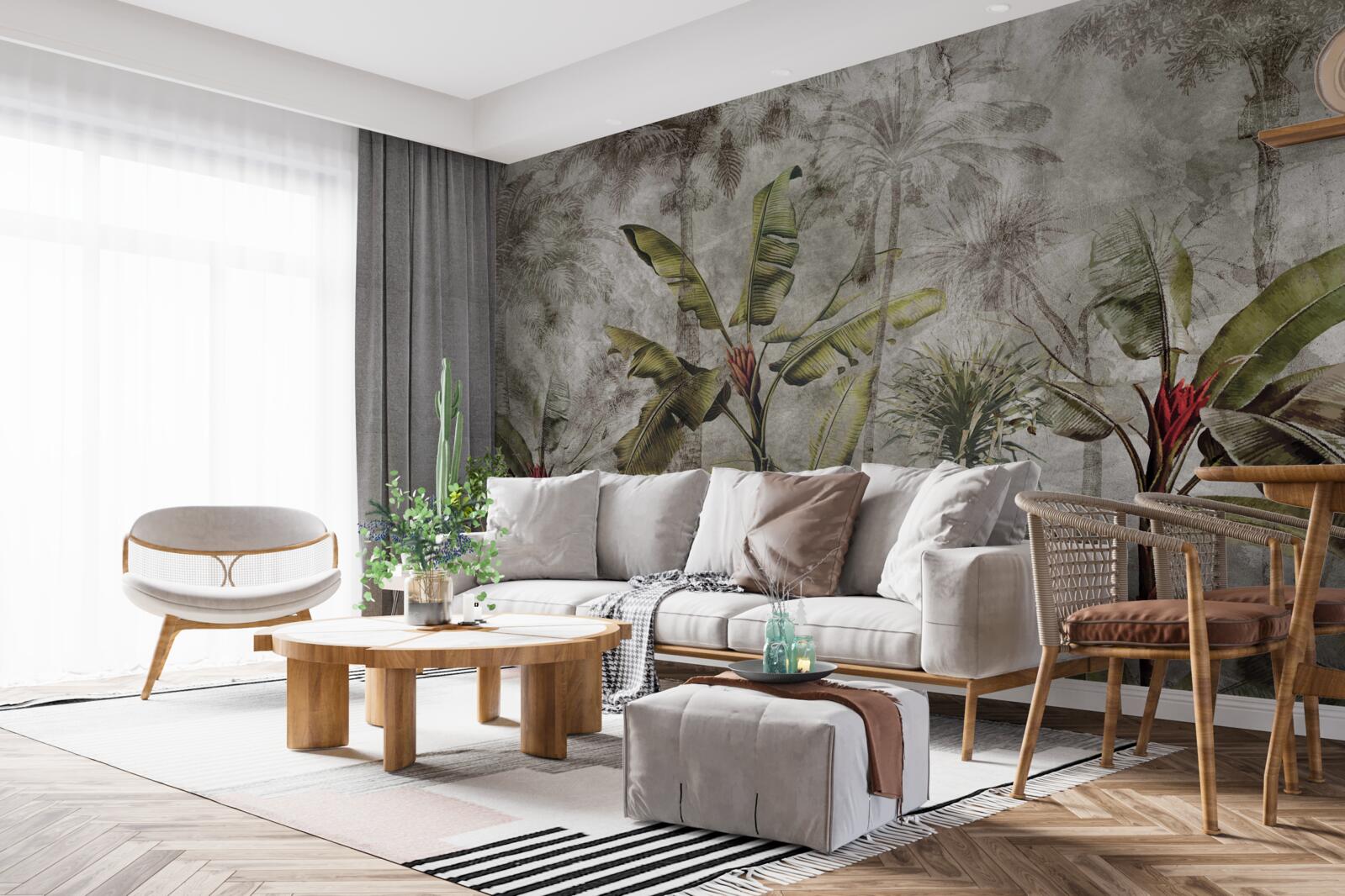 Papier peint pendant les périodes de pluies tropicales intenses