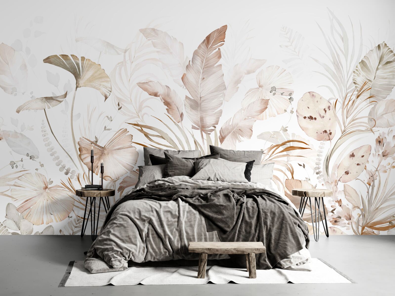 Papier peint forêt tropicale abstraite