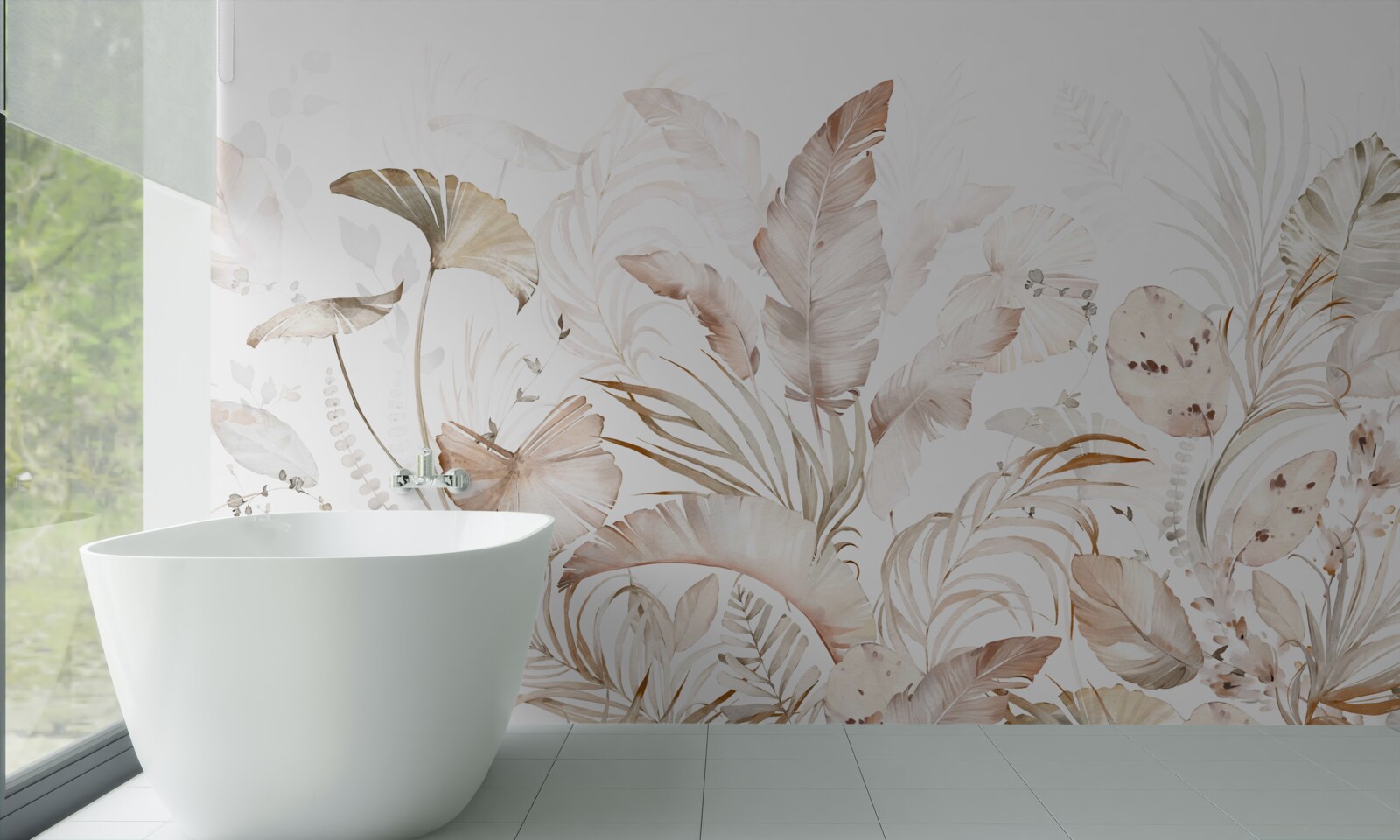 Papier peint forêt tropicale abstraite