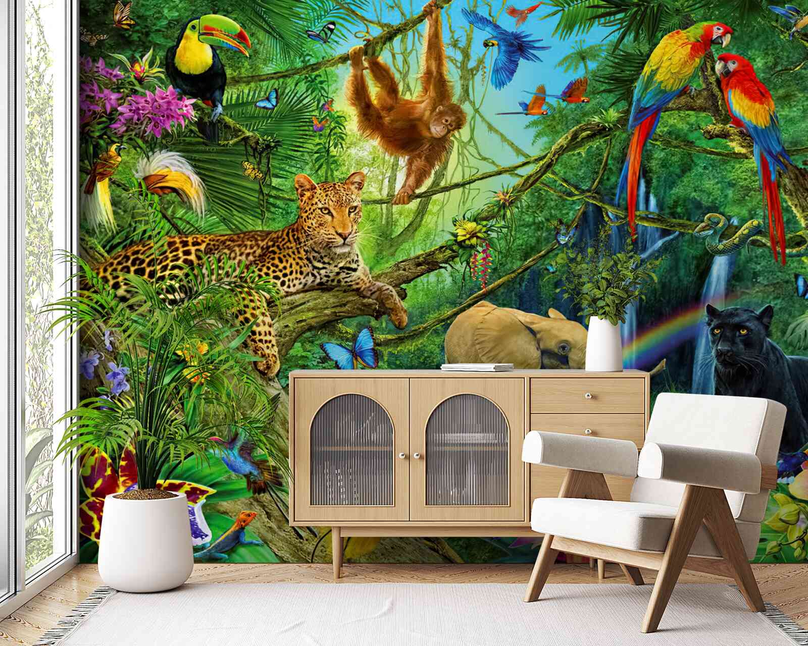 Papier peint habitants de la forêt