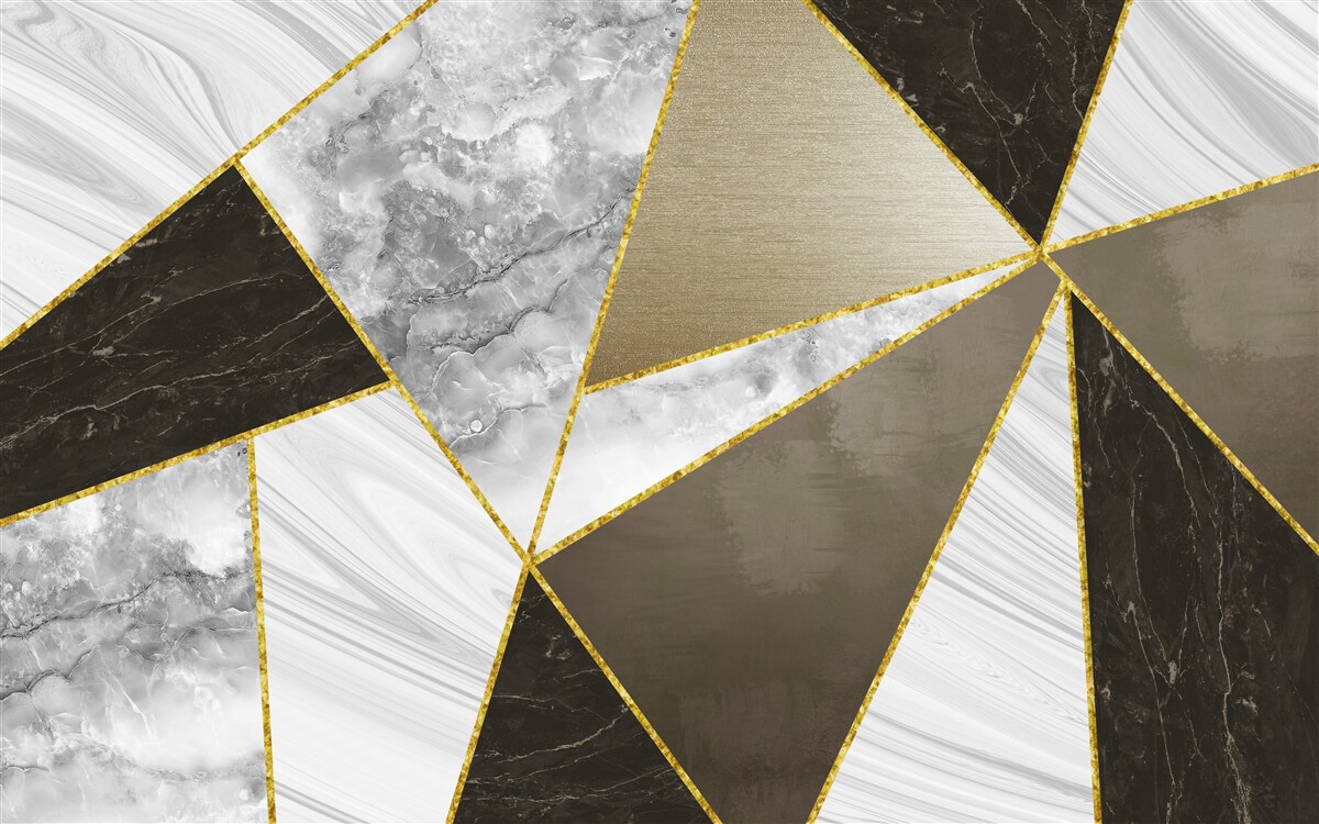 Papier peint abstraction d'un triangle