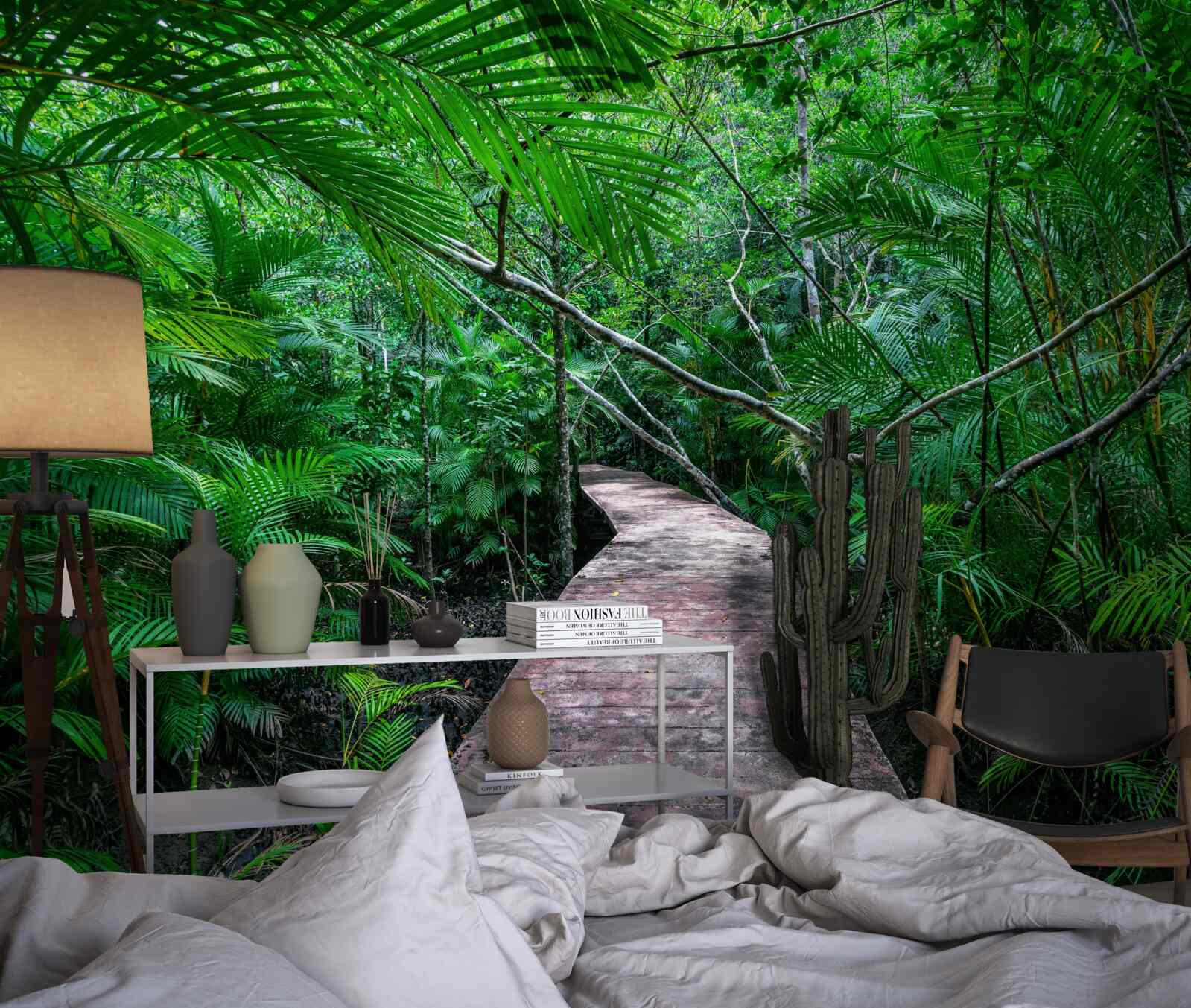 Papier peint Le chemin vers les tropiques verdoyants et magiques