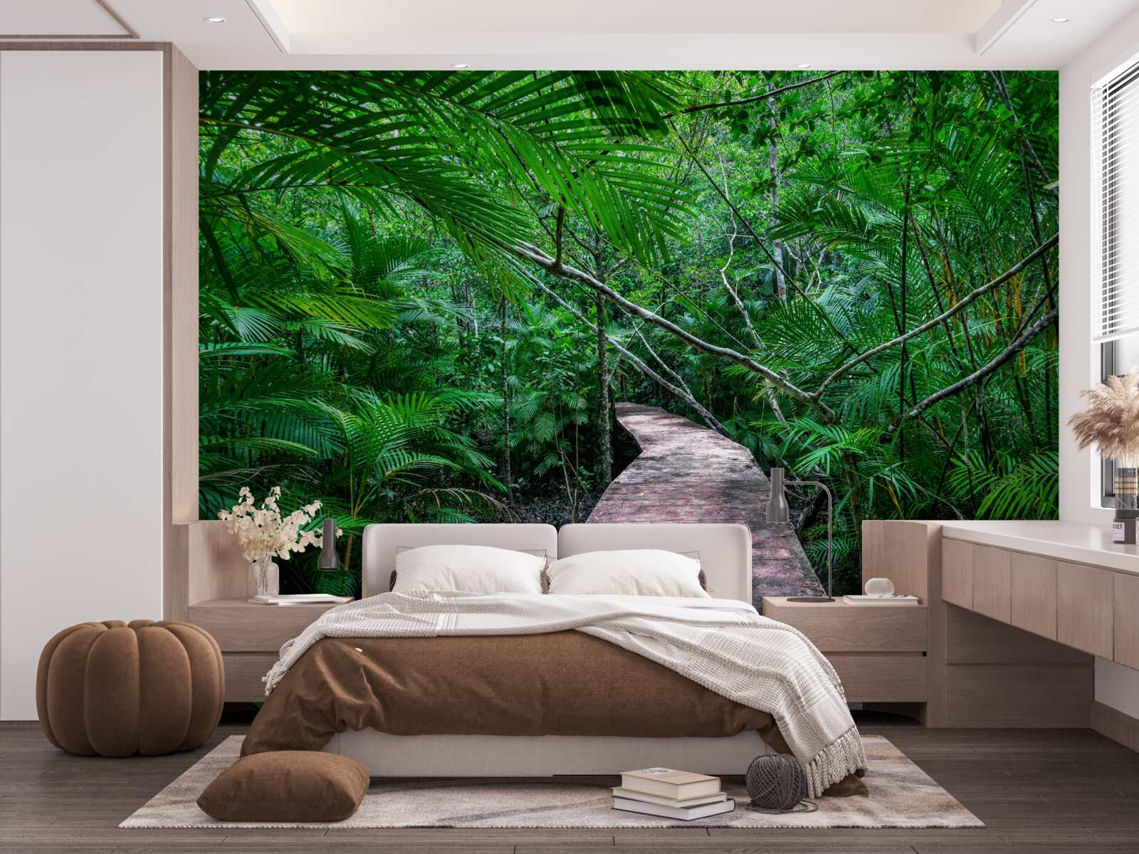 Papier peint Le chemin vers les tropiques verdoyants et magiques