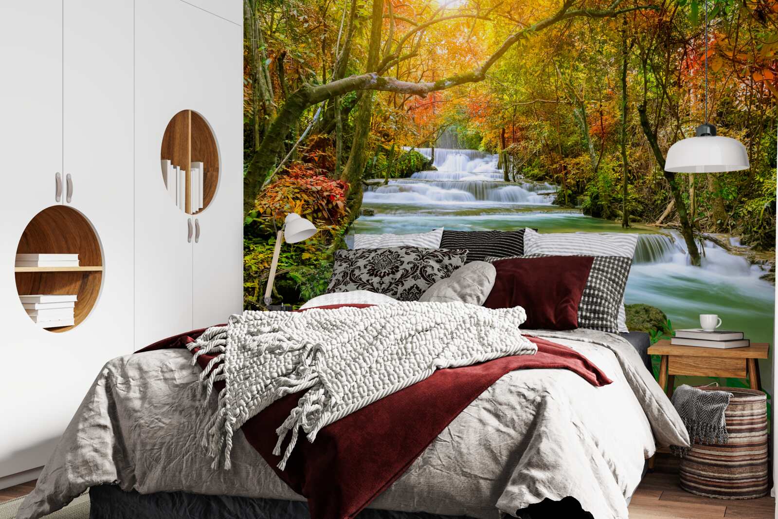 Papier peint Chute d'eau majestueuse dans la nature