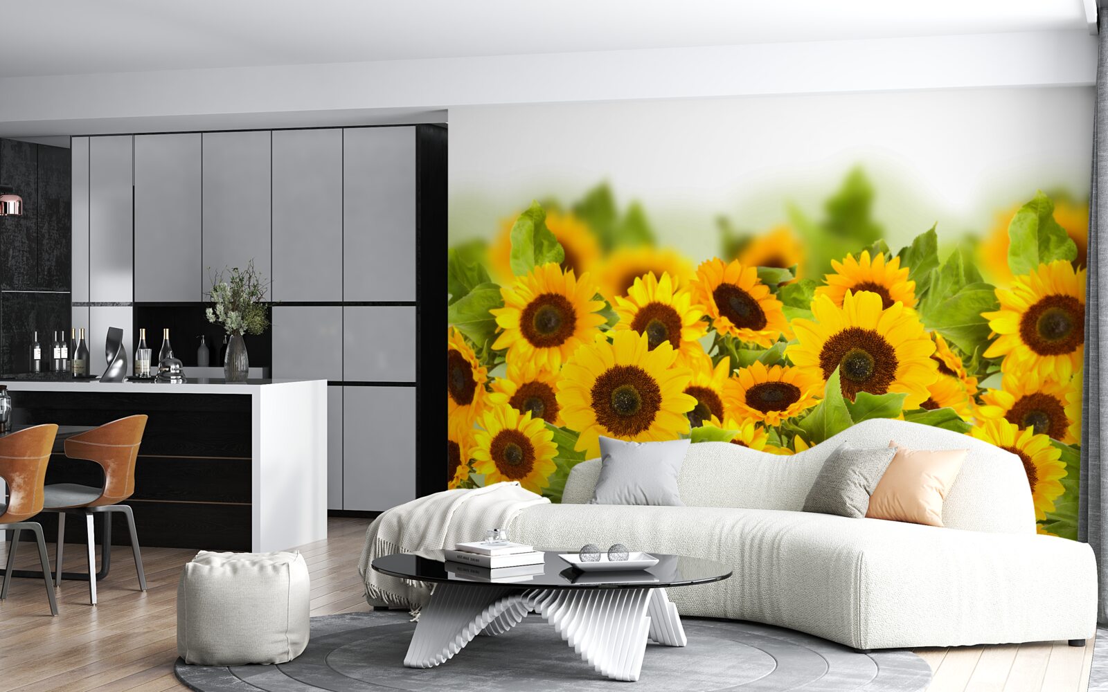 Papier peint il y a un nombre incroyable de tournesols