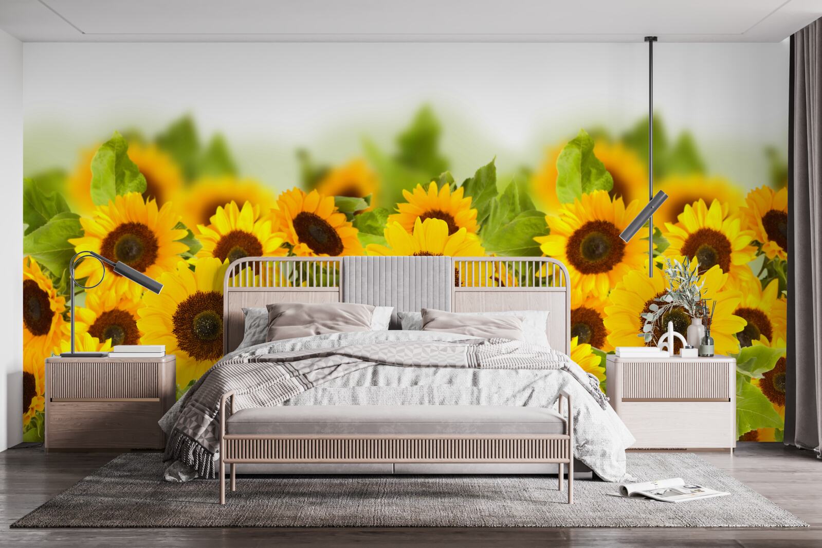 Papier peint il y a un nombre incroyable de tournesols