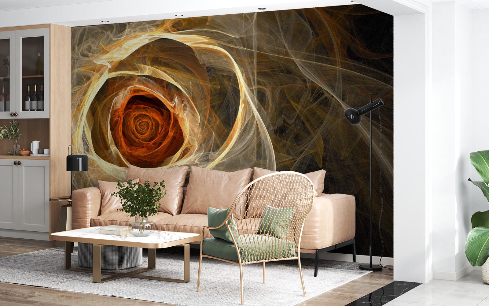 Papier peint texture abstraite rose pâle