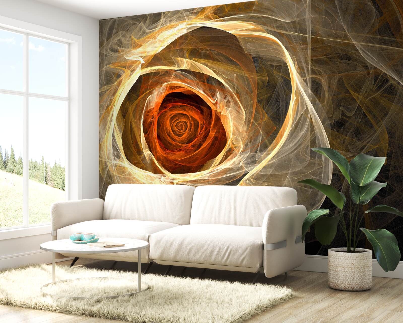 Papier peint texture abstraite rose pâle