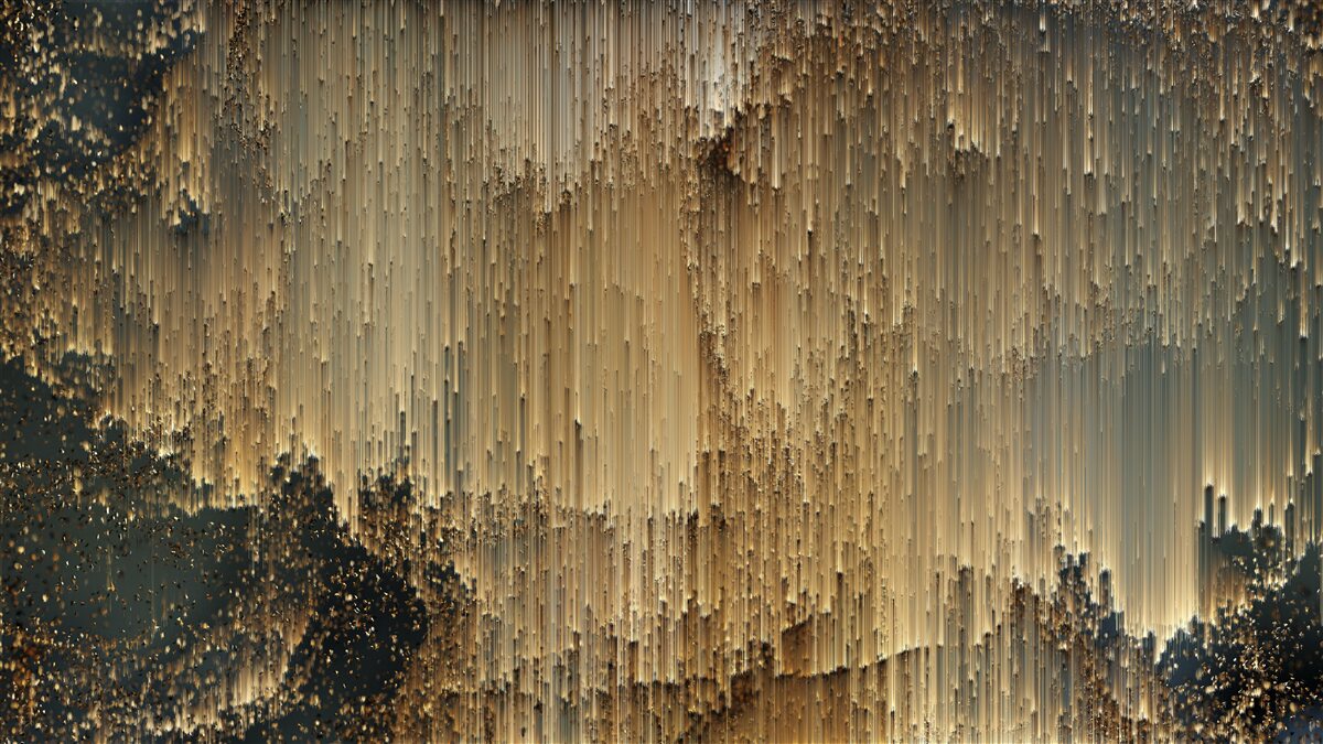 Papier peint des ruisseaux d'or s'écoulent