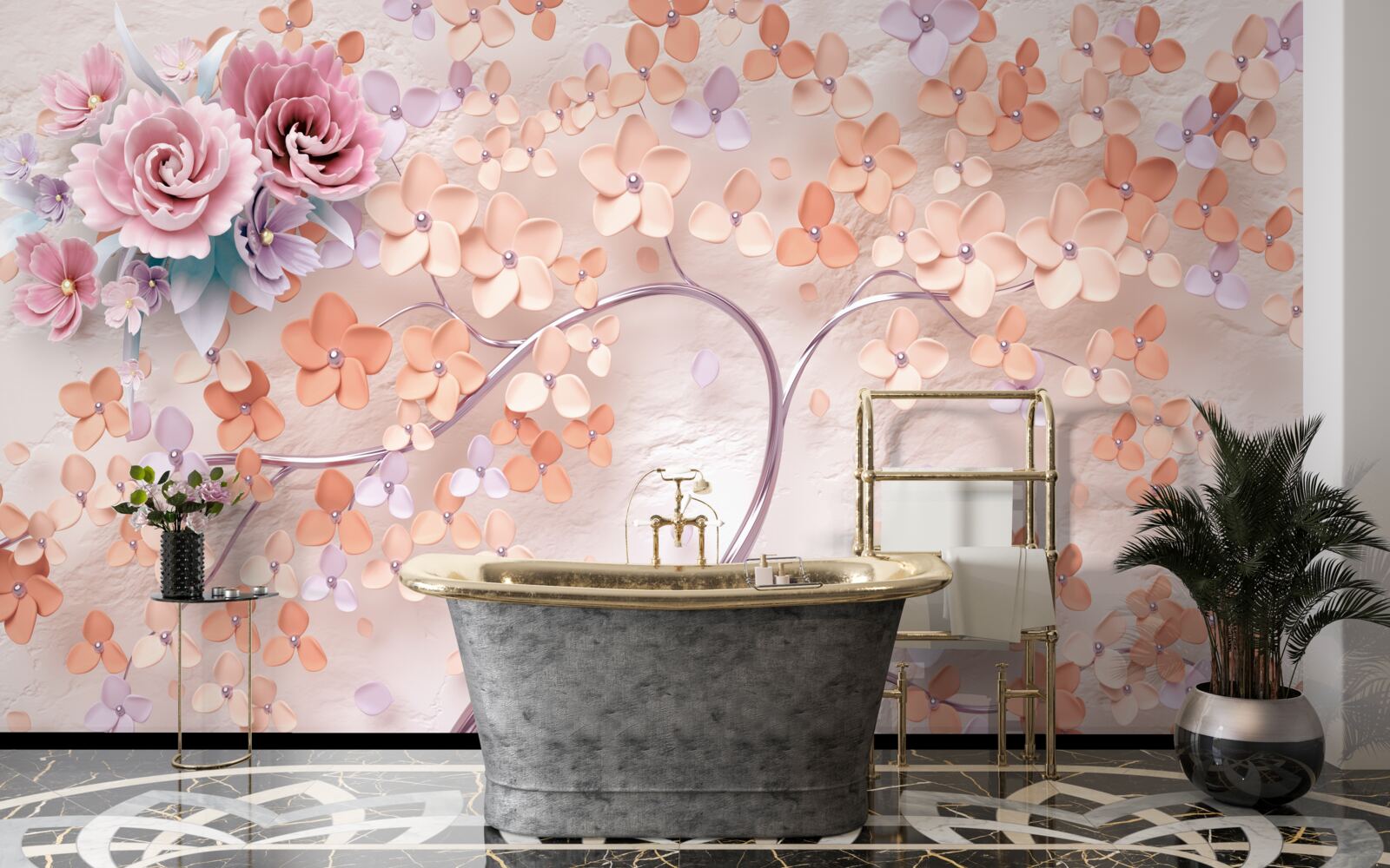 Papier peint arbre aux couleurs vives de l'automne