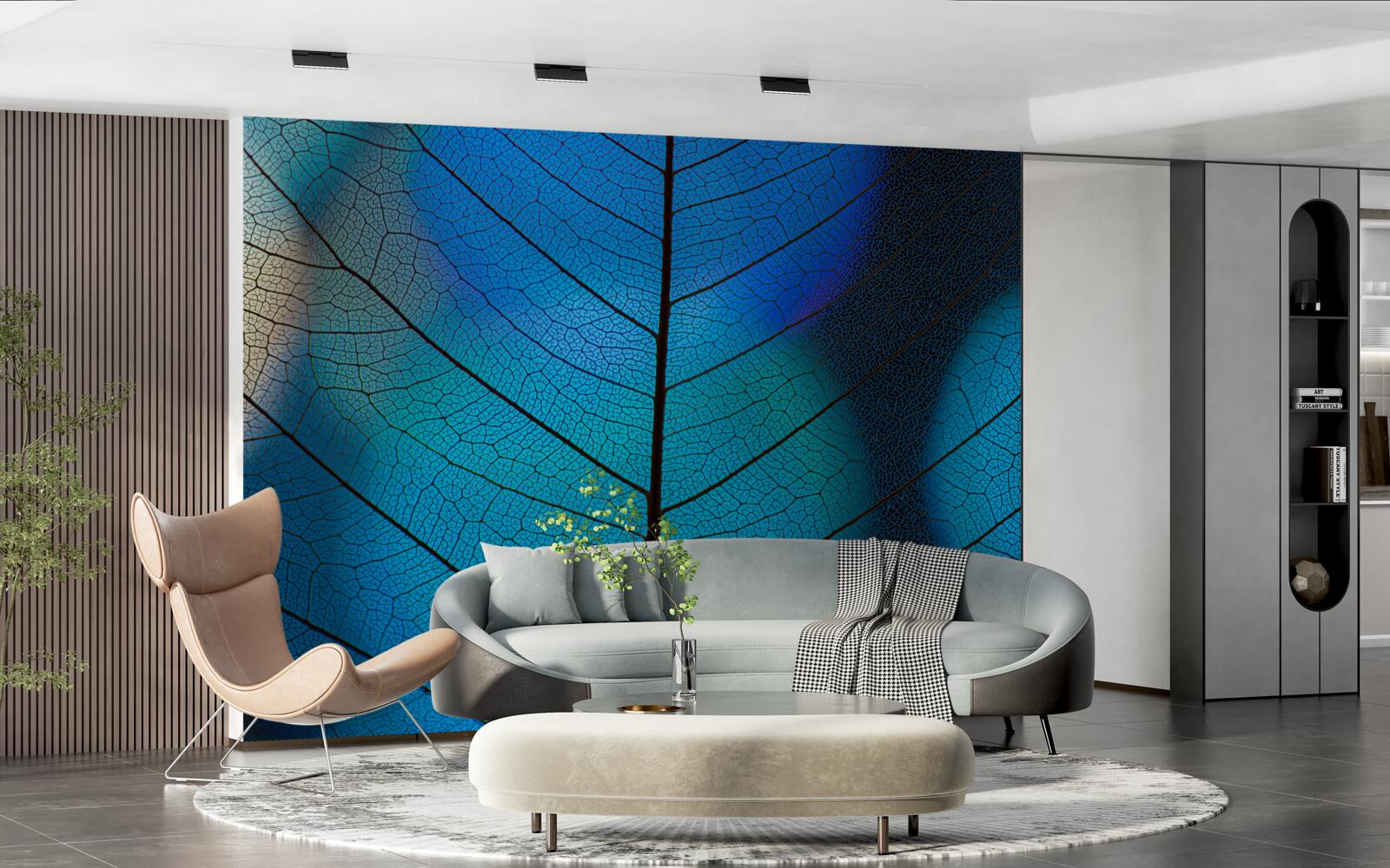 Papier peint structure de la feuille fine et mince