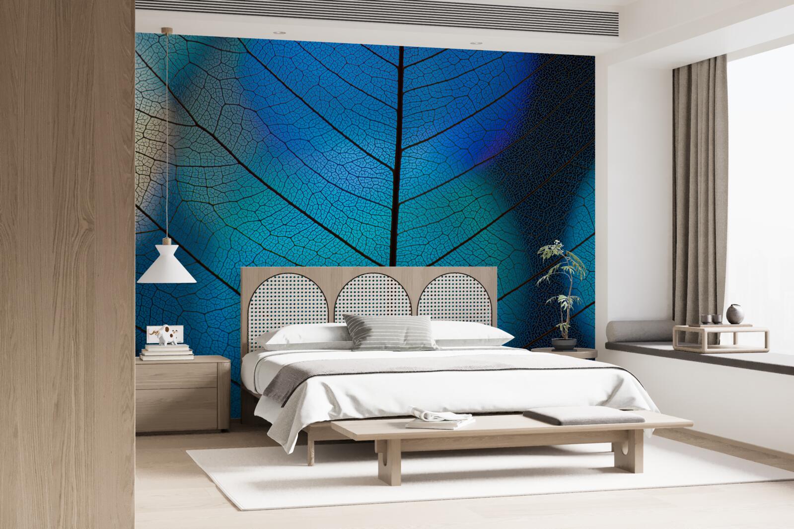 Papier peint structure de la feuille fine et mince